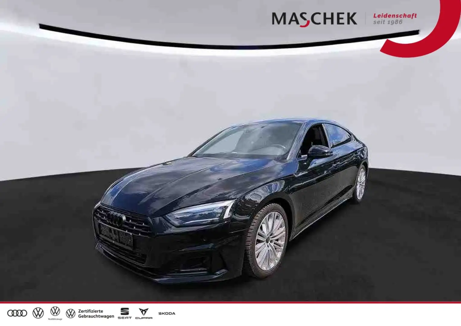 Audi A5 Sportback 40 TDI S tronic Memory VC RearView Navi Schwarz - 1