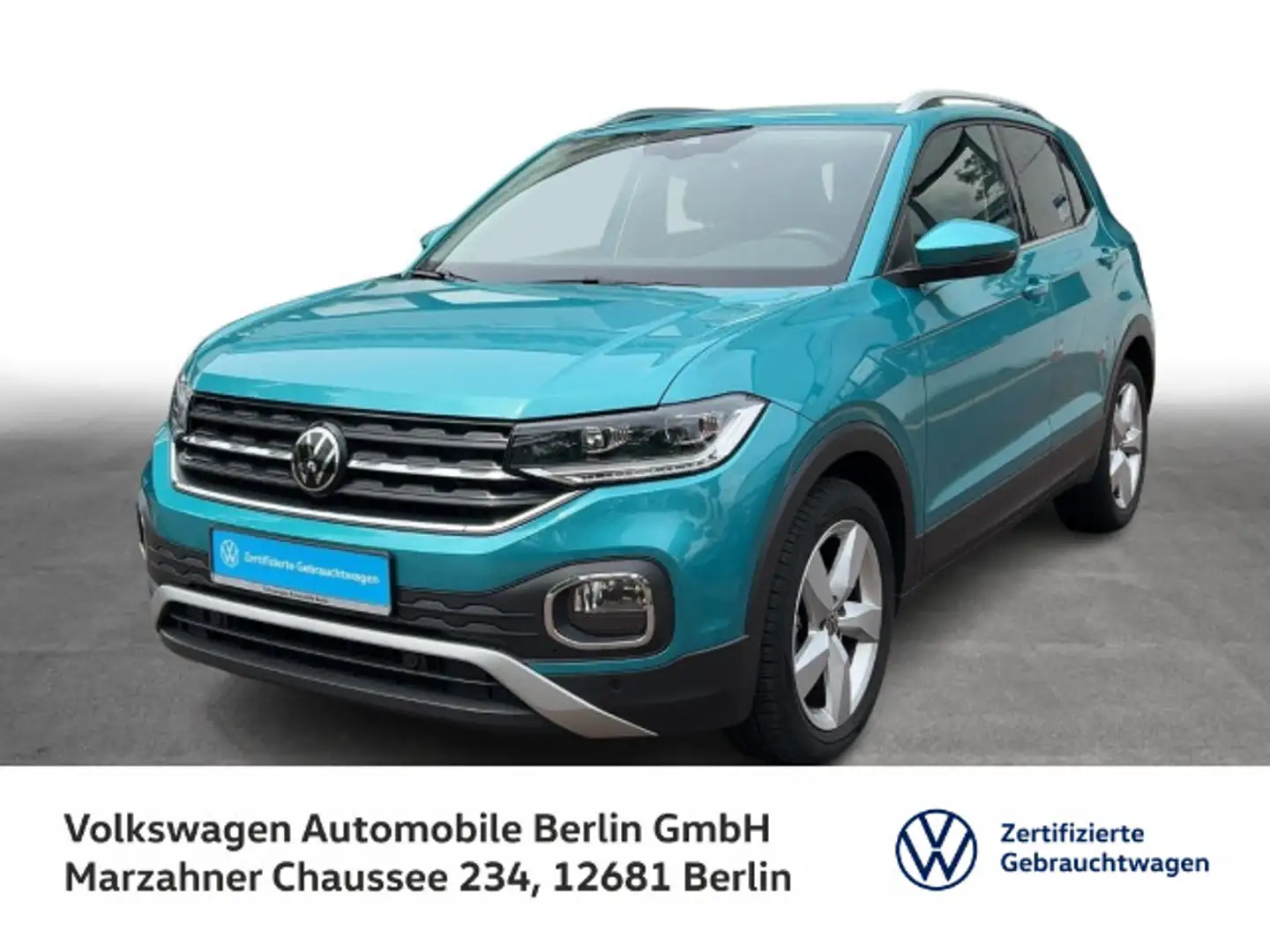 Volkswagen T-Cross 1.0 TSI DSG Style Climatronic LED PDC SH Grün - 1