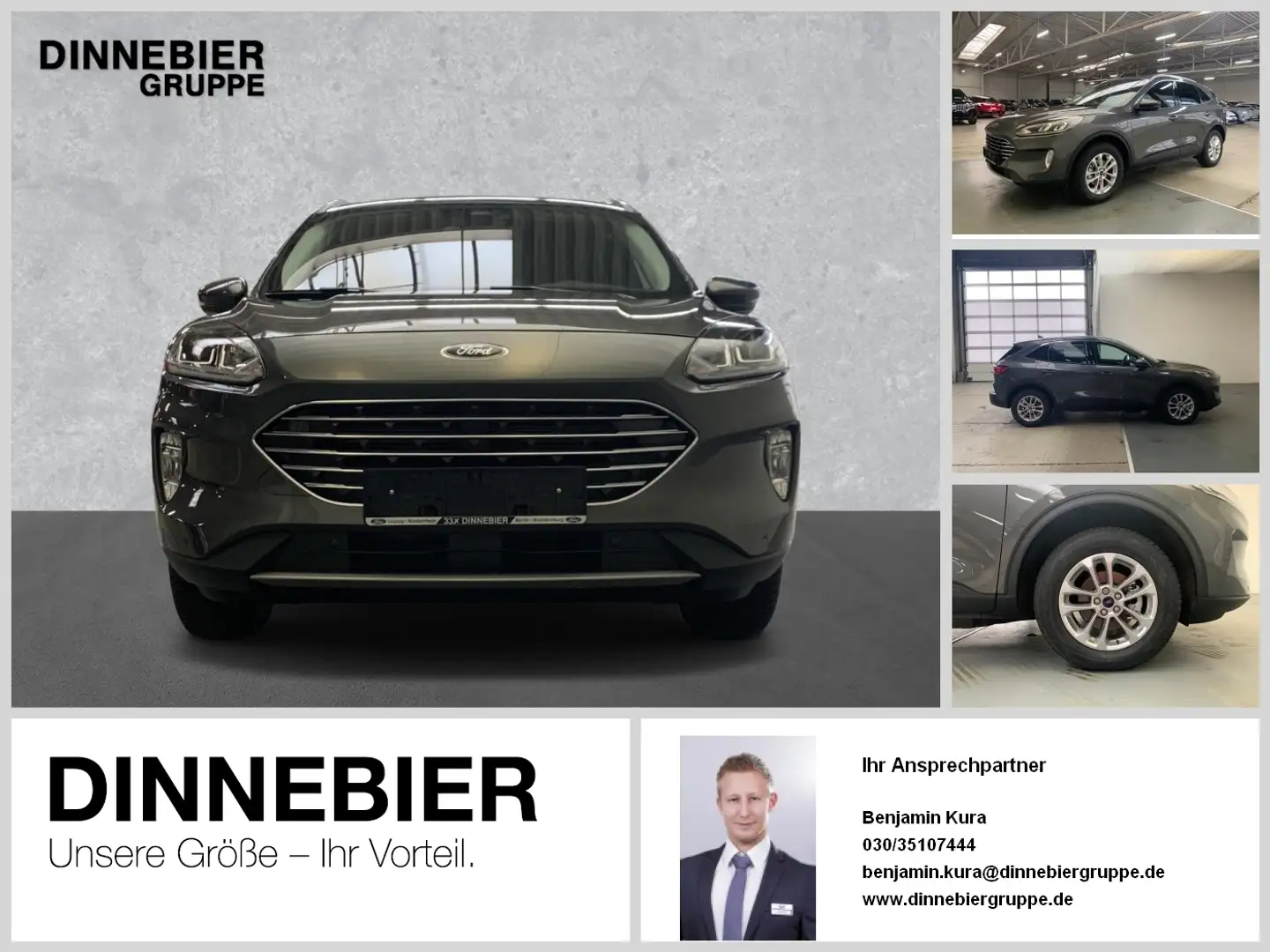 Ford Kuga Titanium 2.5l PHEV *elektr. Heckklappe* LM Gris - 1