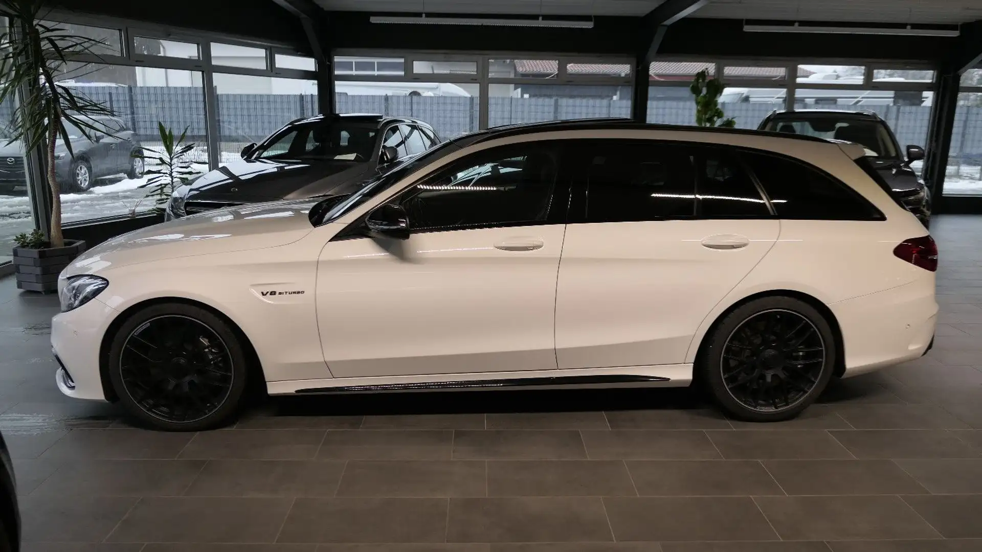 Mercedes-Benz C 63 AMG Pano/Burmester/Head-Up/LED/ACC Weiß - 2