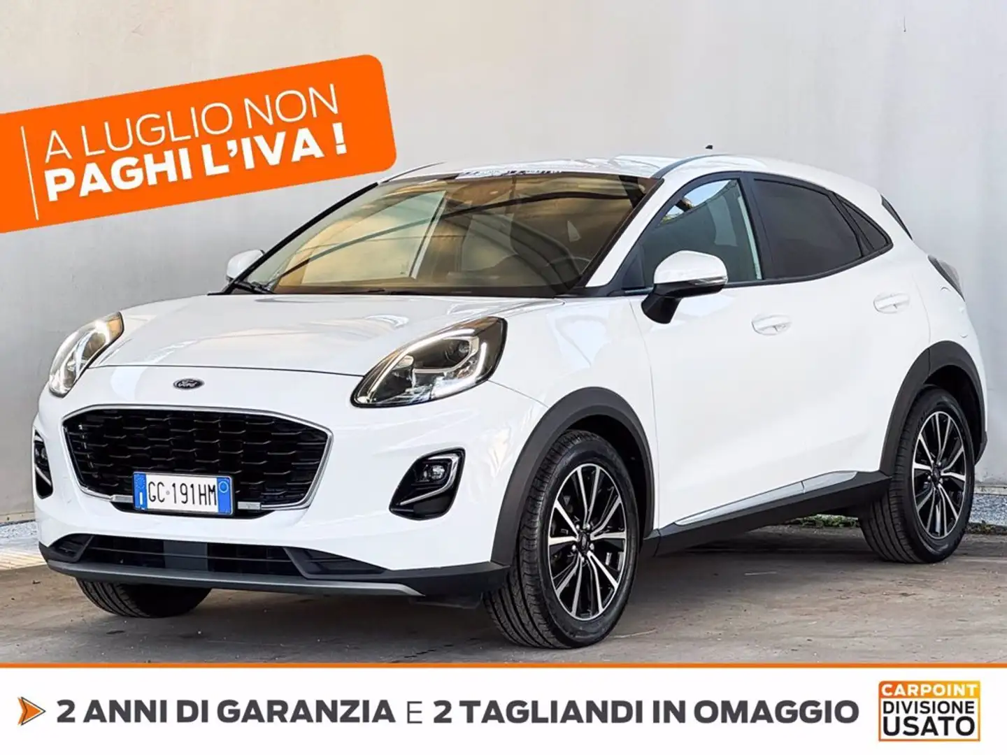 Ford Puma 1.0 ecoboost h titanium s&s 125cv Bianco - 1