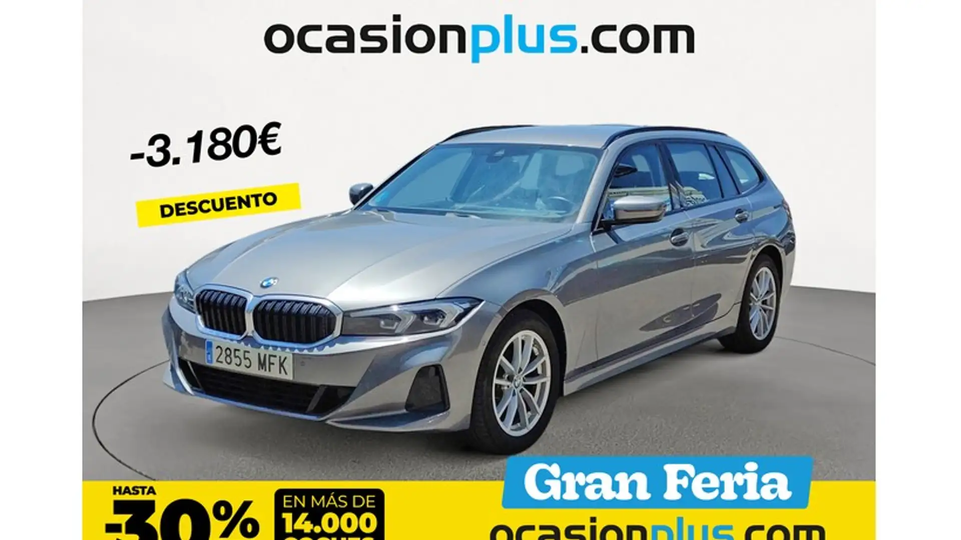 BMW 318 318dA Touring Gris - 1