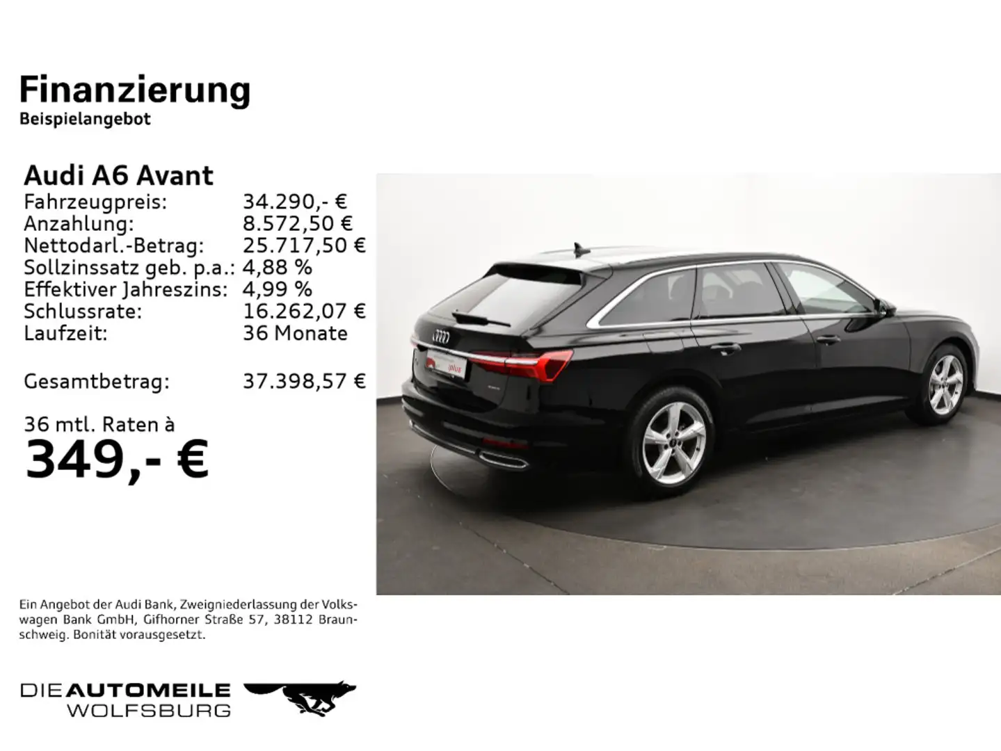 Audi A6 40TDI quattro Stronic sport STANDHZ/AHK Schwarz - 2
