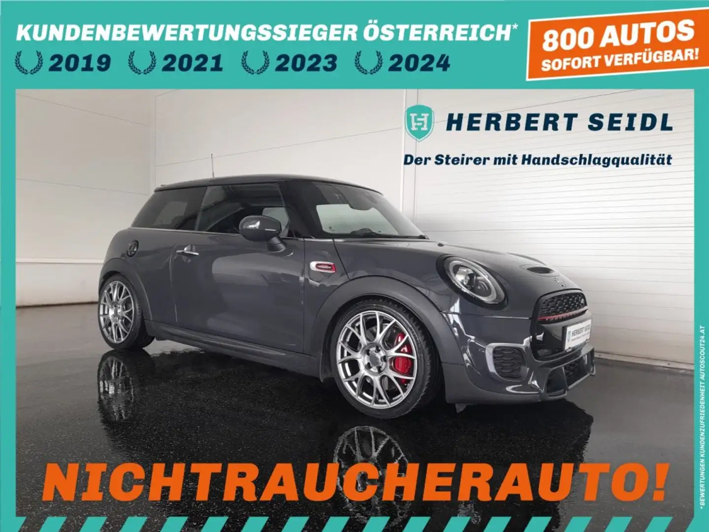 MINI Cooper JOHN COOPER WORKS *CHILLI PAKET / LED / NAVI / HEAD-UP / KEYLESS / CUP FELGEN* Grau - 1