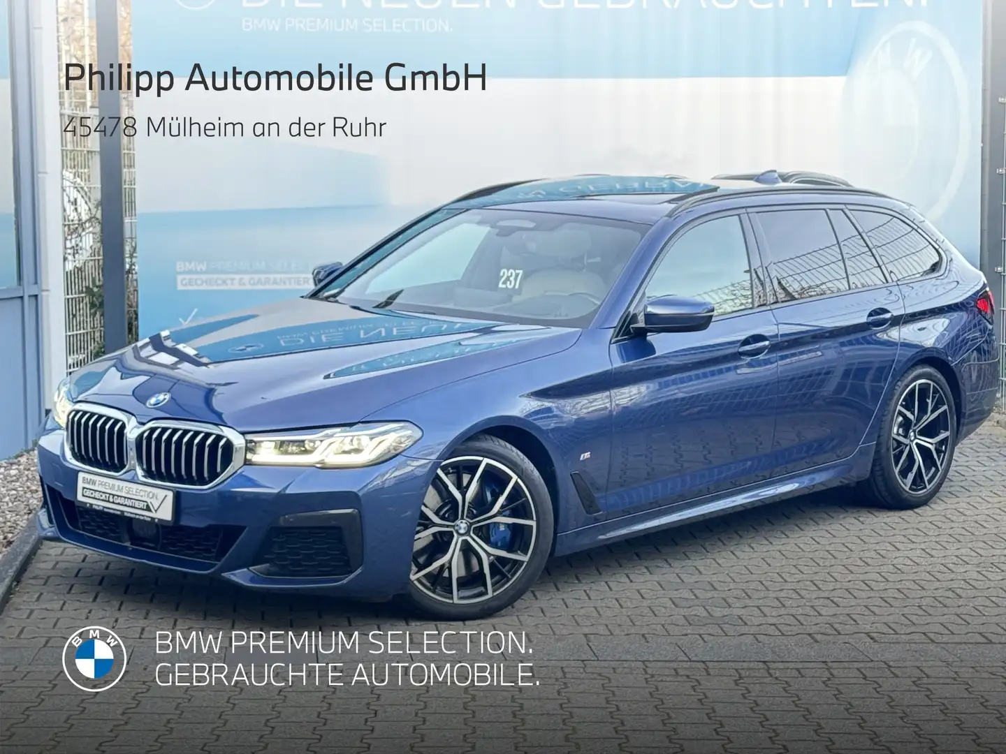 BMW 530 d Tour M Sport PANO AHK LASER Da.Pro Facelift Blau - 1