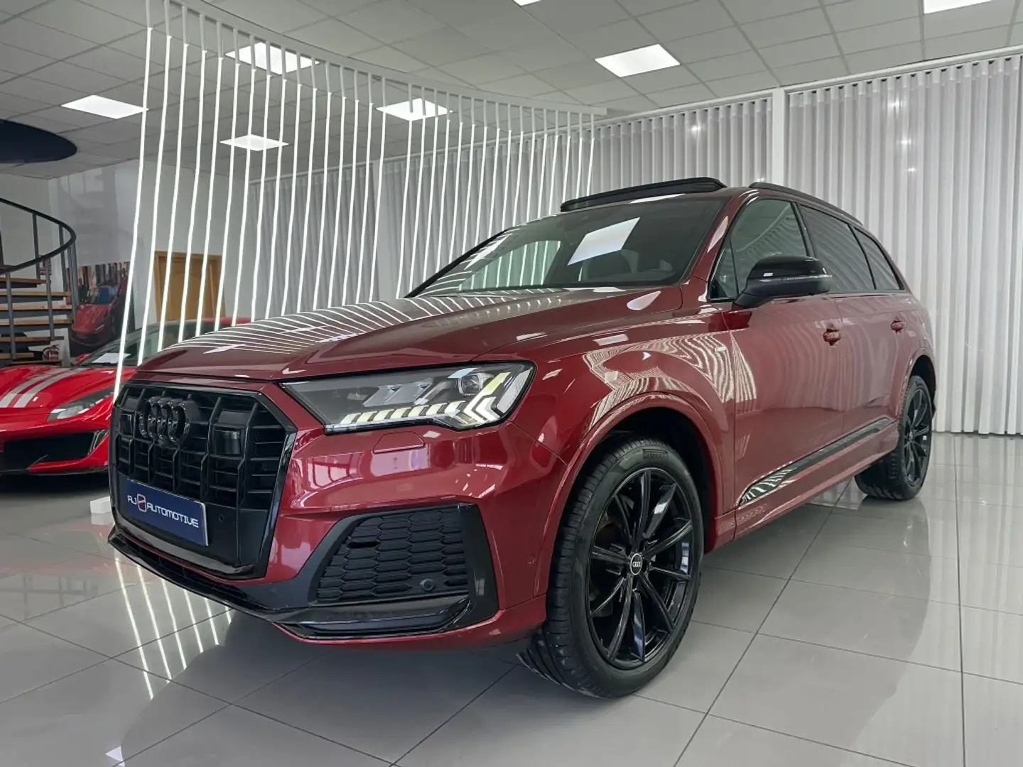 Audi Q7 45 TDI Black line plus quattro Paars - 1