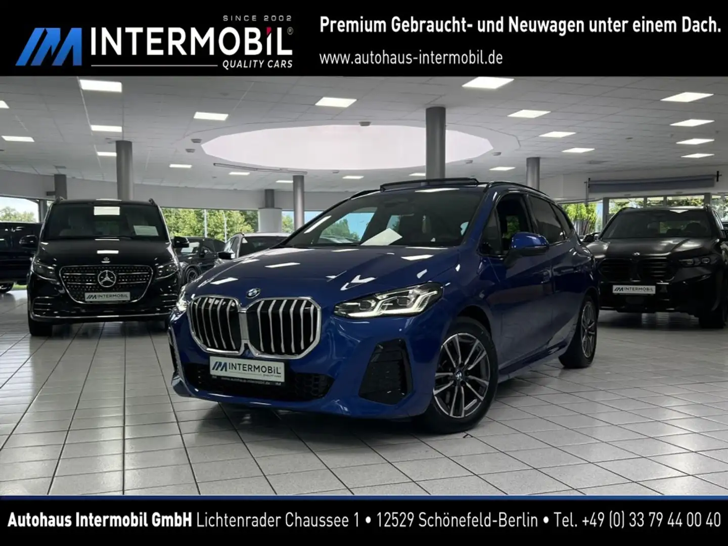 BMW 223 d xDrive M-Sport PANO*HUD*360° Синій - 1