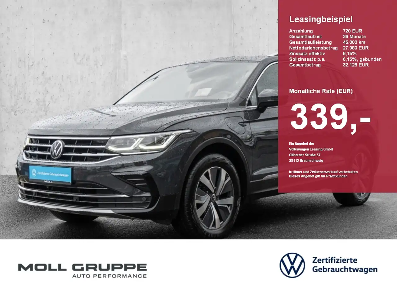 Volkswagen Tiguan 1.4 eTSI eHybrid DSG Elegance