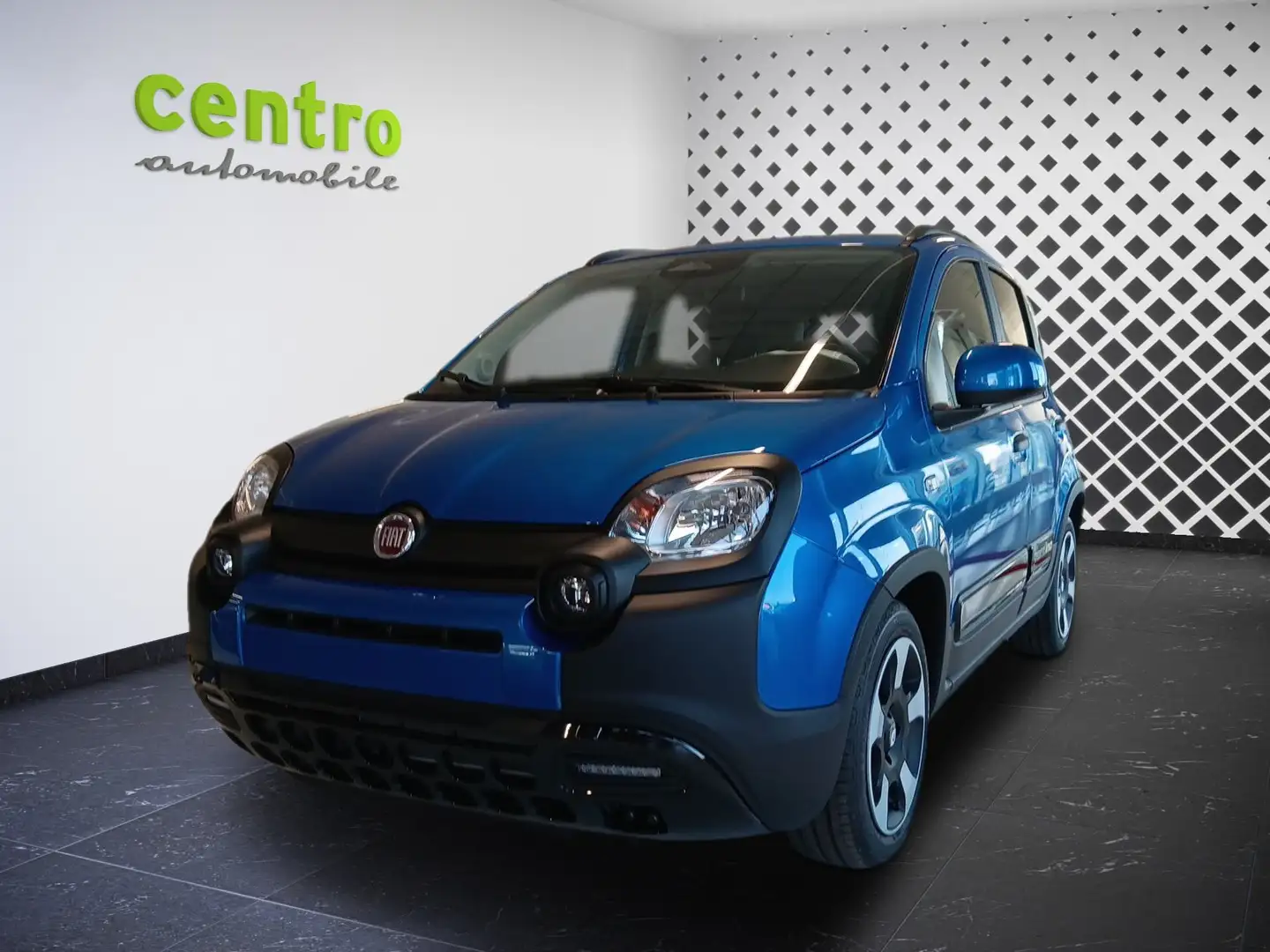Fiat Panda Pandina Cross Hybrid + Notrad Blau - 1