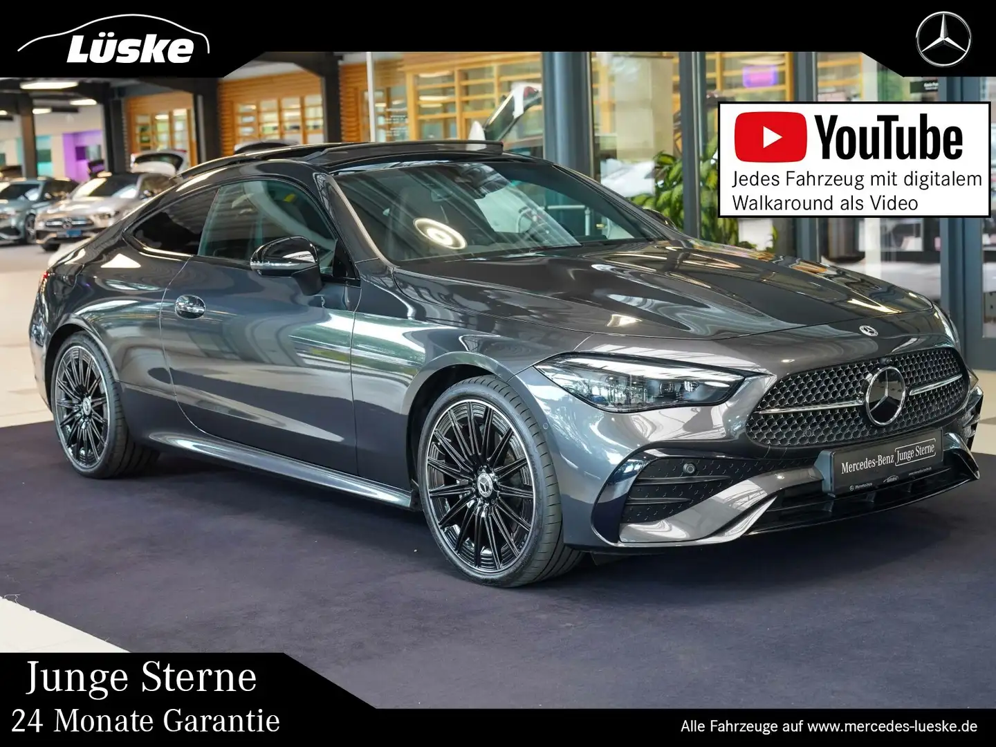 Mercedes-Benz CLE 220 CLE 220 d Coupé AMG Line Night Pano Head-up 360° Grau - 1