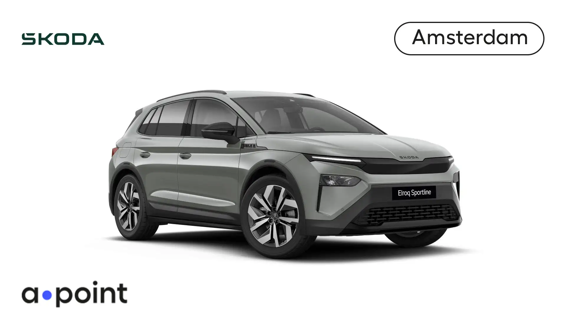 Skoda Elroq 60 Sportline Edition 204 pk | Business Upgrade Pak Grijs - 1