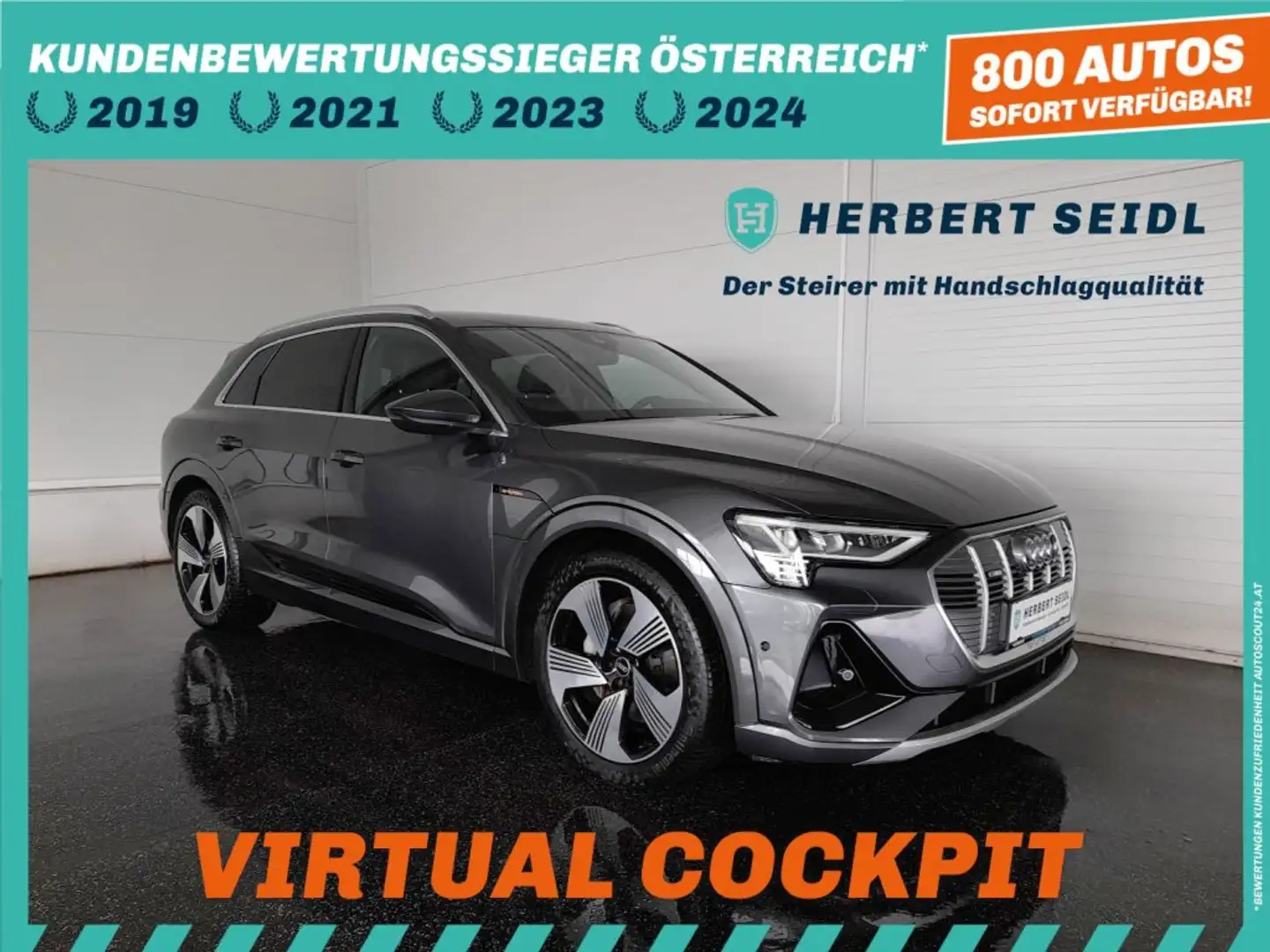 Audi e-tron 55 quattro S-LINE *NP € 102.956,- / MATRIX LED / 21 ZOLL / MEMORY SPORTSITZE / 4-ZONEN-KLIMA* Grau - 1