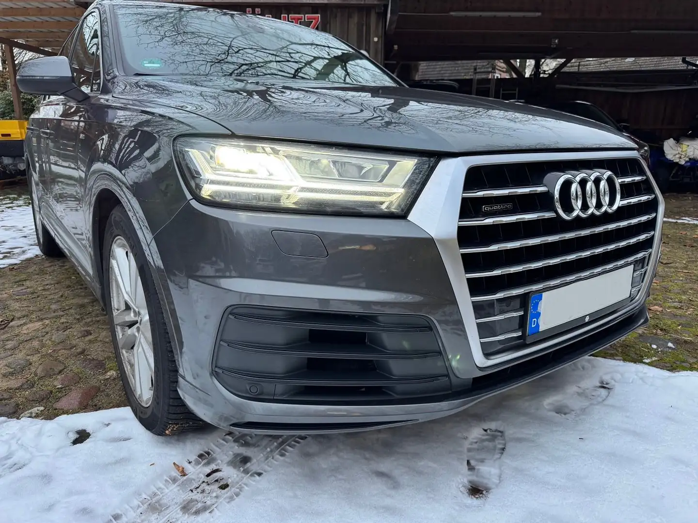 Audi Q7 Q7 50 TDI quattro S-tronic 3x S-Line Leder 20" Grau - 2
