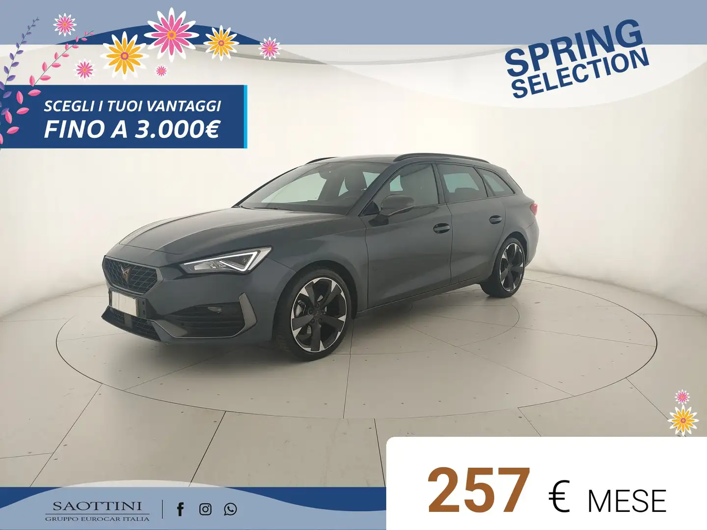 CUPRA Leon 1.5 Hybrid 150 CV DSG Grigio - 1