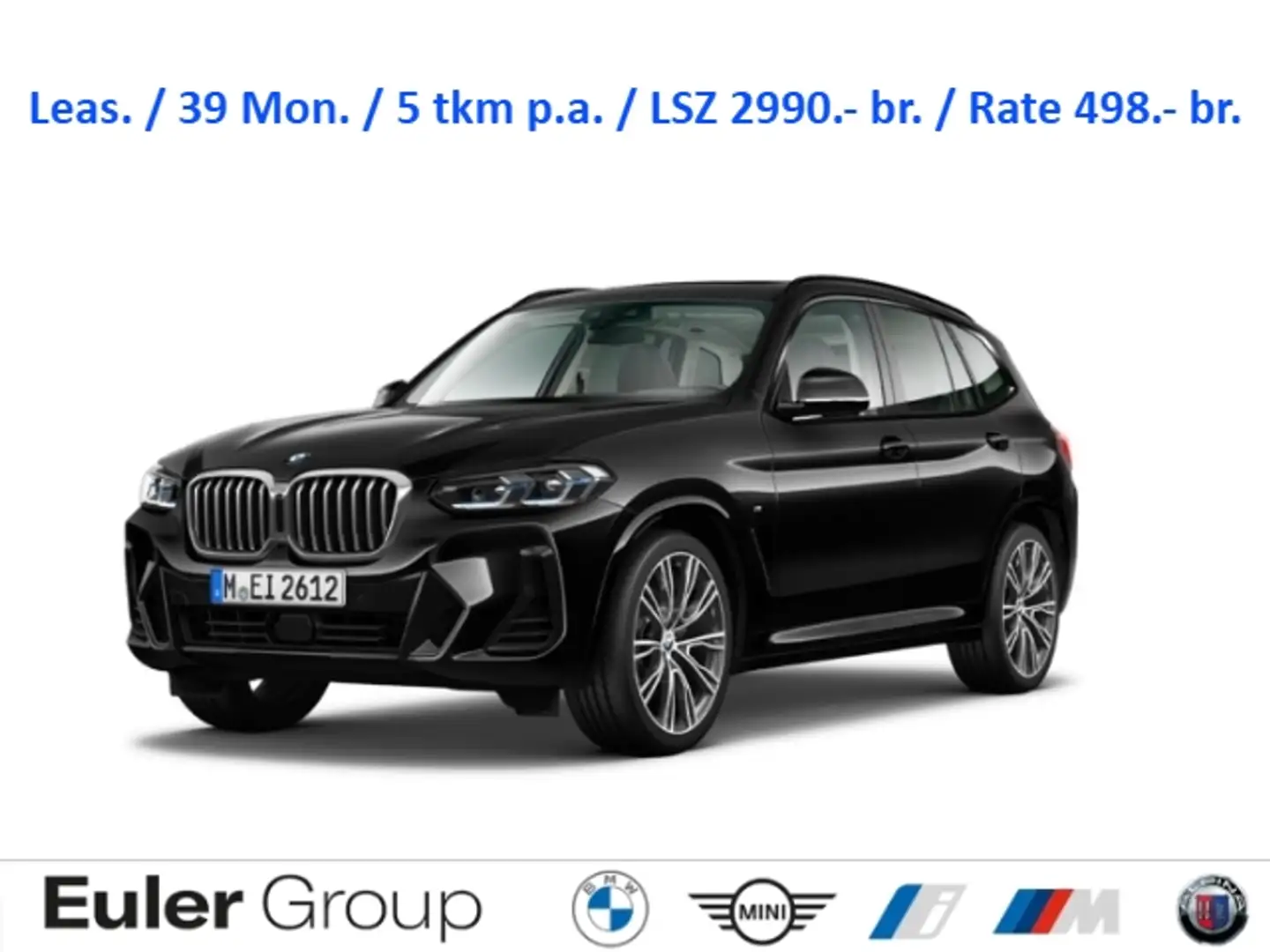 BMW X3 xD 20dA M-Sport AHK Pano Laser K-Zug ACC HUD H/K N Nero - 1