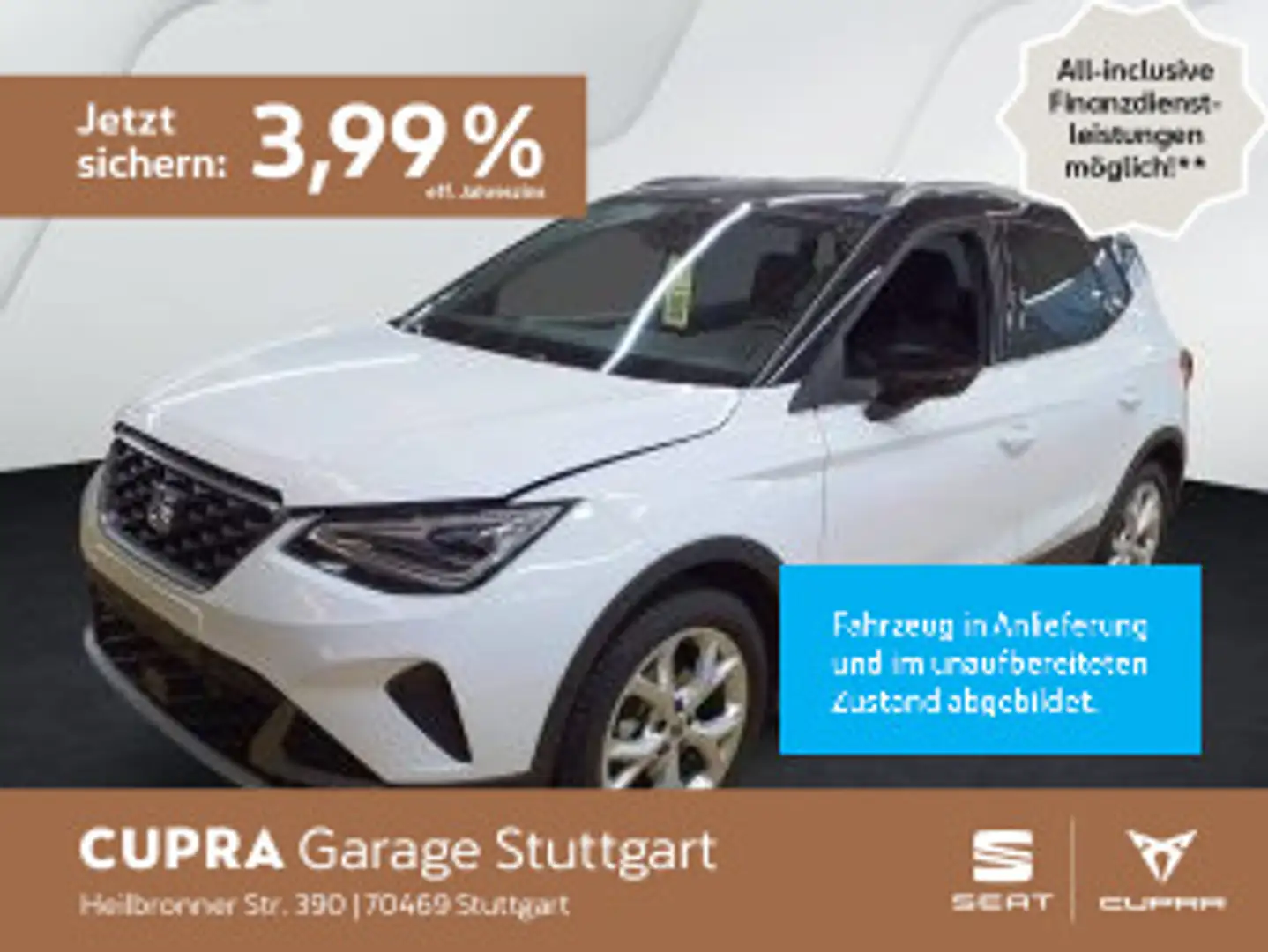 SEAT Arona Sport 1.0 TSI DSG 85kW *Winterpaket* *Kame Weiß - 1