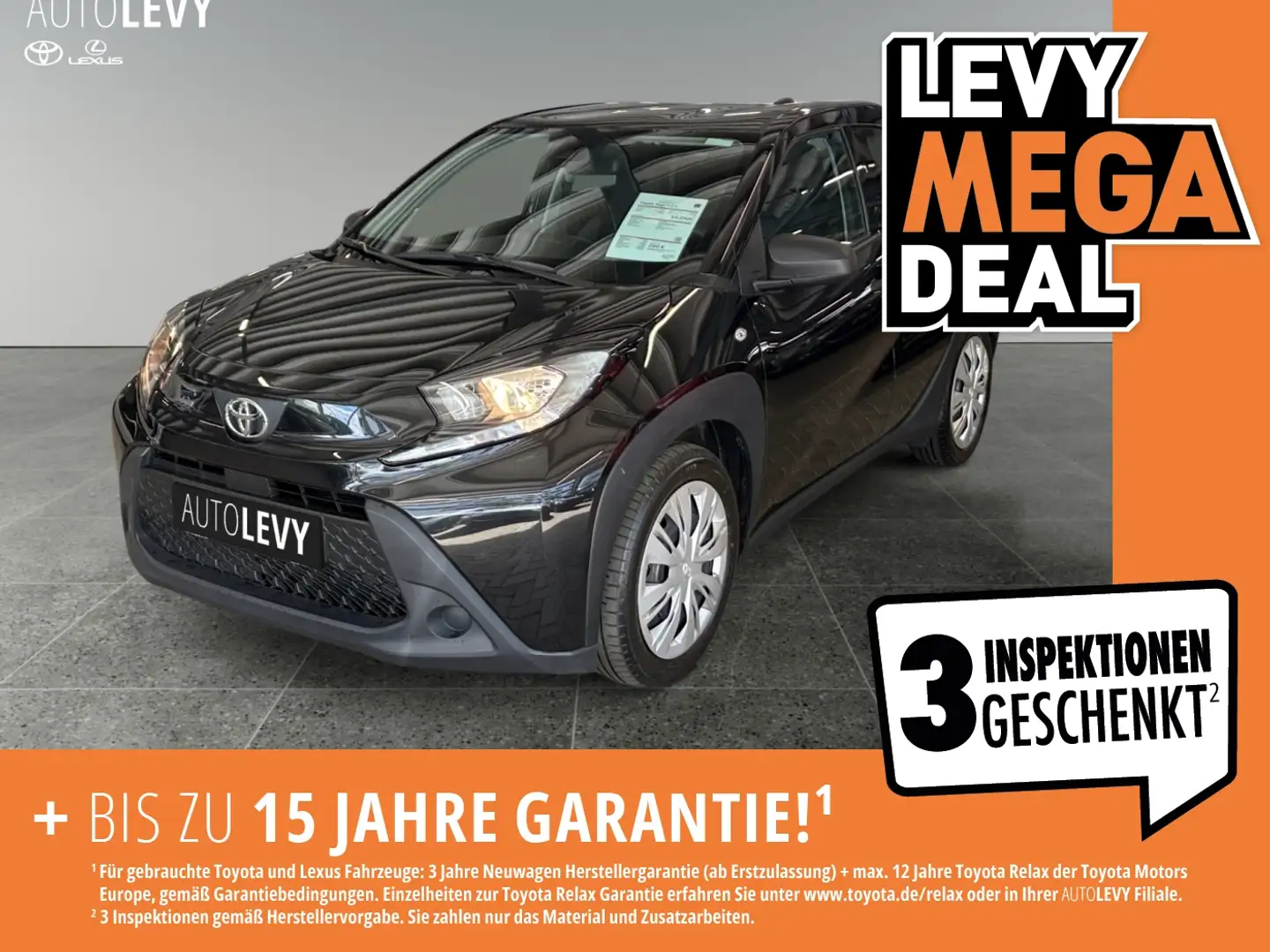 Toyota Aygo X 1.0 +1. Hand+Klimaanlage+Tempomat+ Чорний - 1