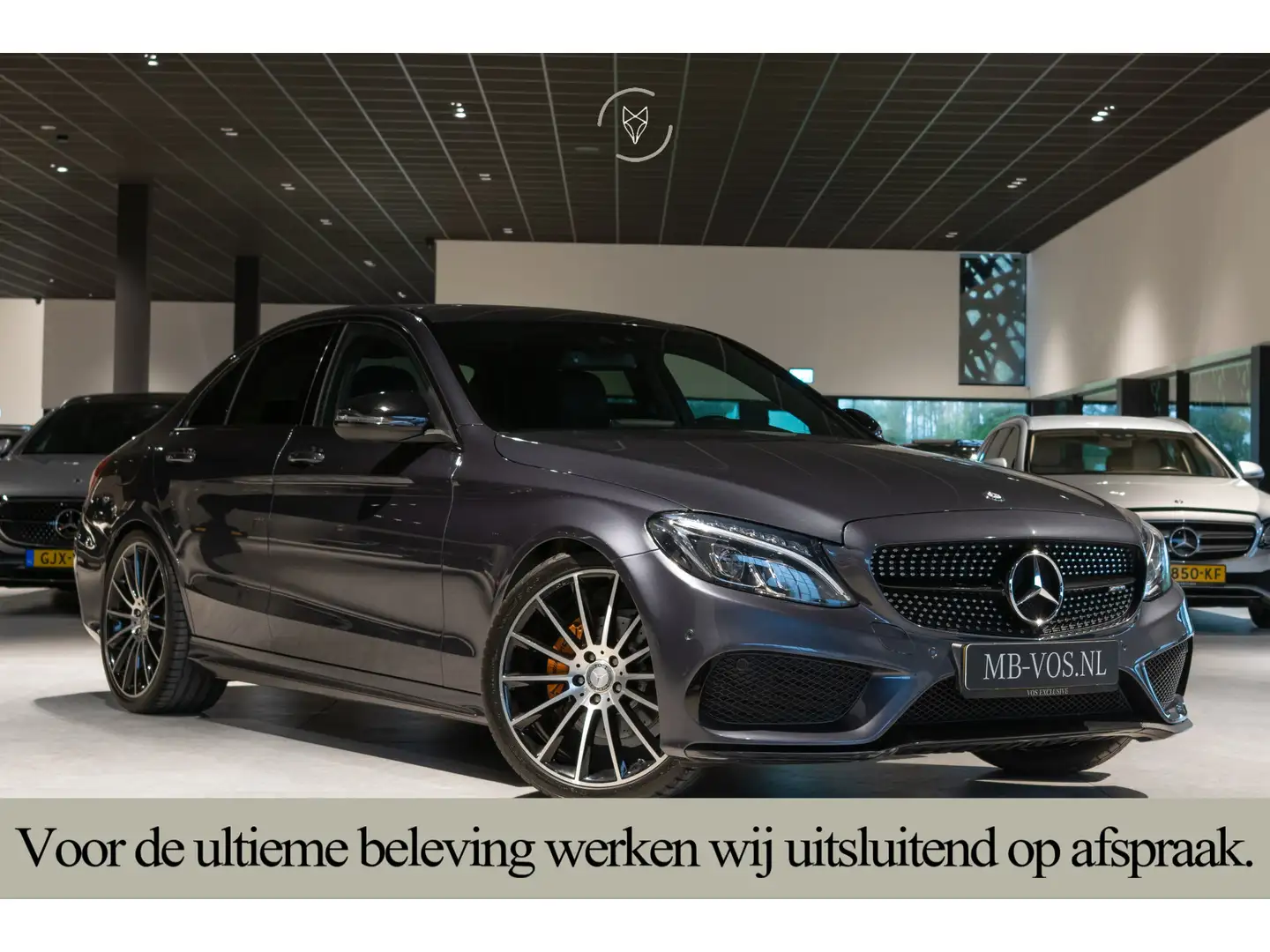Mercedes-Benz C 200 AMG Leder|Carbon|Burmester|20"|ILS|Comand|Sfeerver Grau - 1