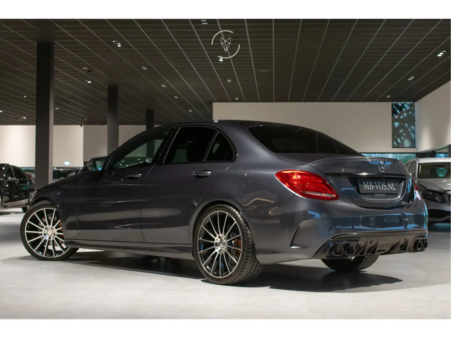Mercedes-Benz C 200 AMG Leder|Carbon|Burmester|20"|ILS|Comand|Sfeerver Grau - 2