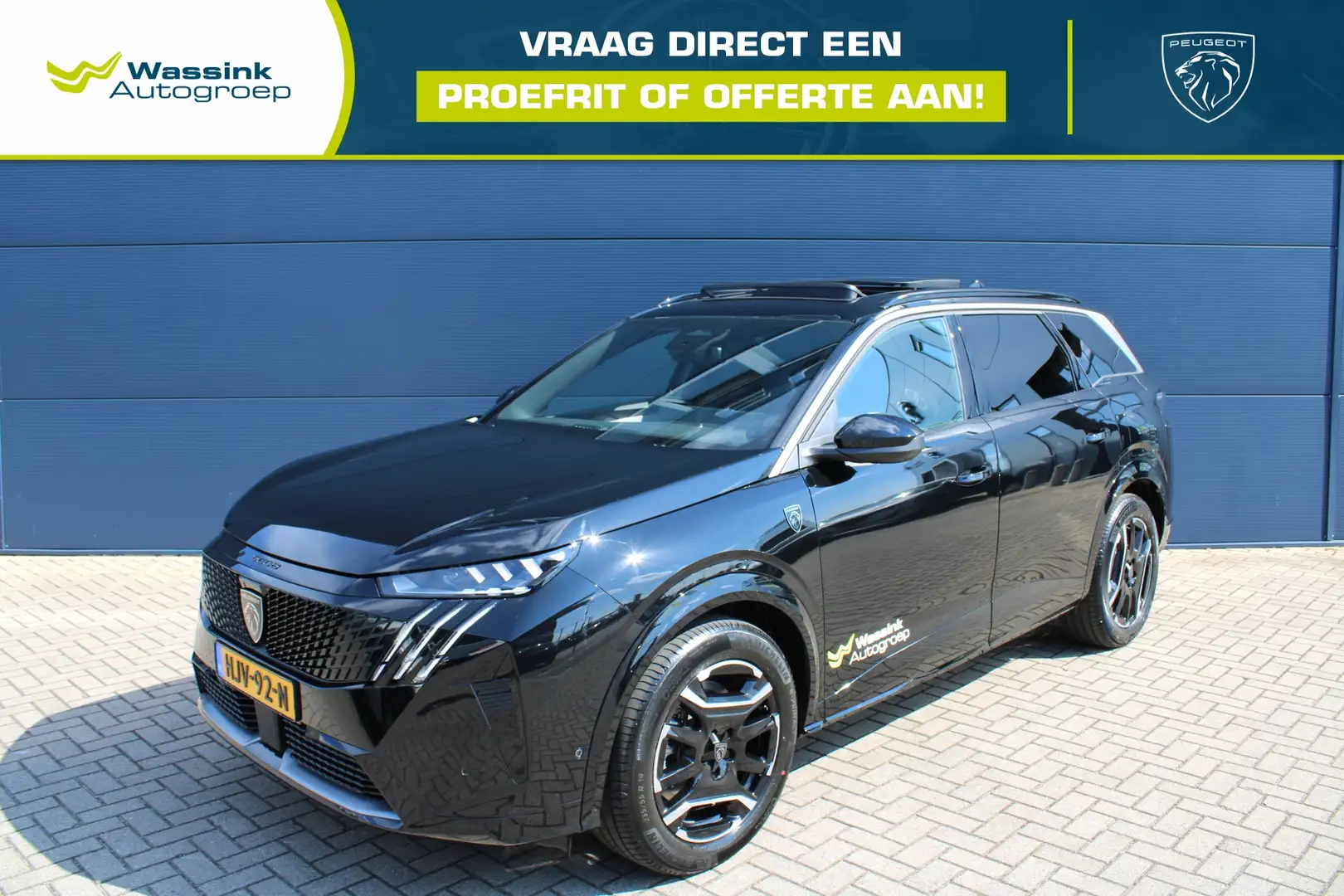 Peugeot 5008 New EV 73 kWh 210pk GT Avantage | Navigatie | 360 Zwart - 1