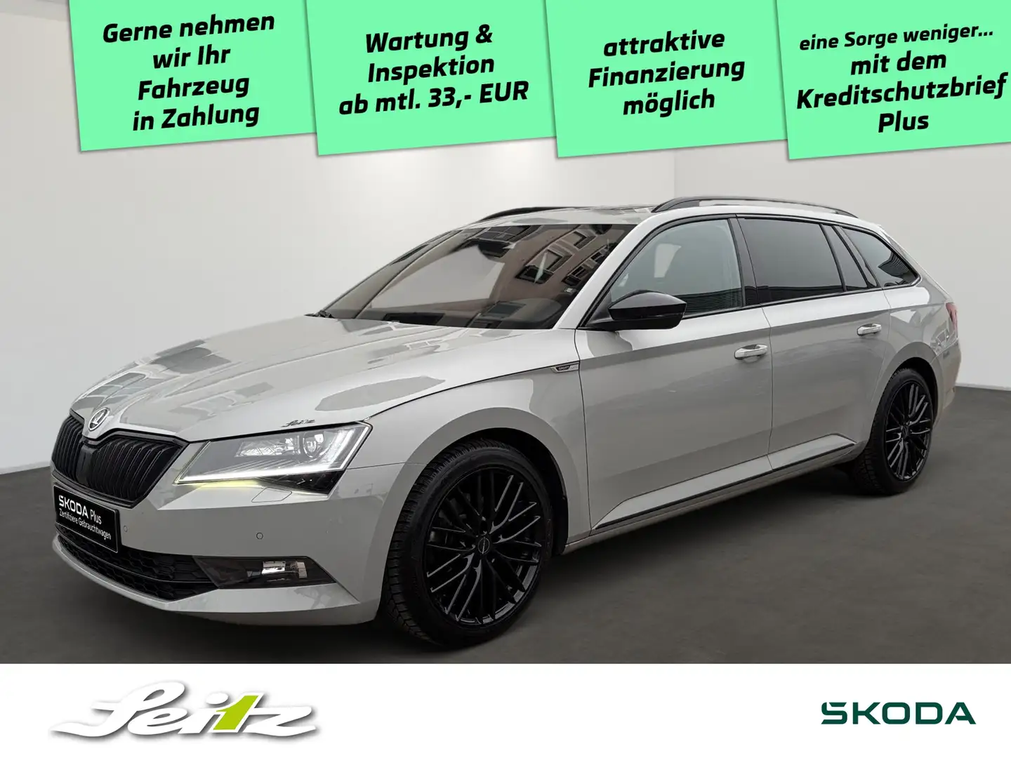 Skoda Superb Combi 1.8 TSI DSG Sportline *PANO*NAVI*KAMERA* Grijs - 1