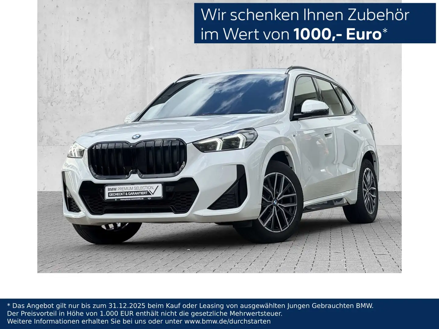 BMW X1 xDrive20d M Sport AdapLED DA+ PA+ HuD H/K AHK Weiß - 1