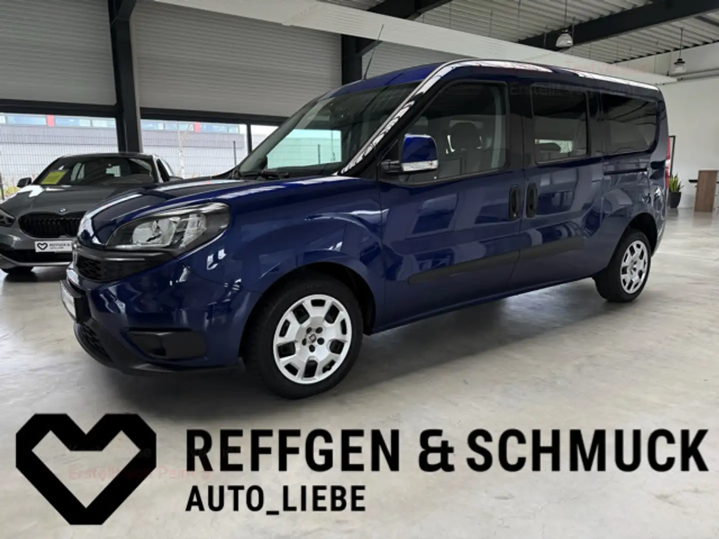 Fiat Doblo MAXI KOMBI SX KLIMA+NAVIGATION+DAB+AHK+TÜV Albastru - 1