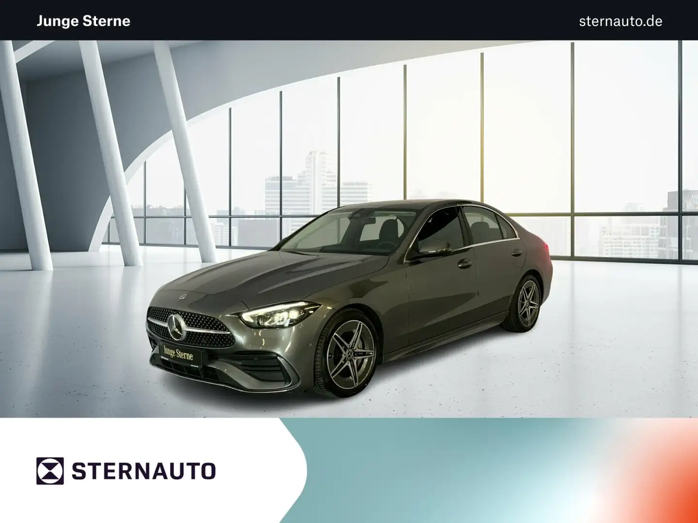Mercedes-Benz C 200 C 200 AMG Schiebedach Assistenz-Pak Infotainment Grau - 1