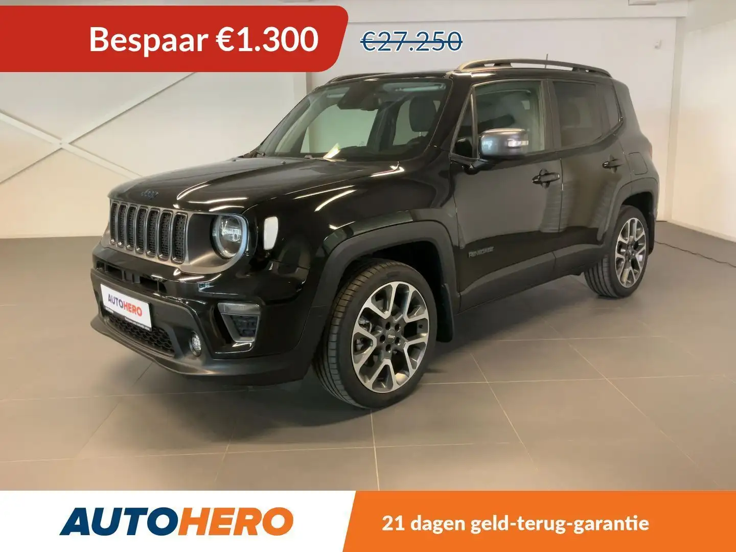 Jeep Renegade 1.3 T4 4xe Plug-in Hybrid S Zwart - 1
