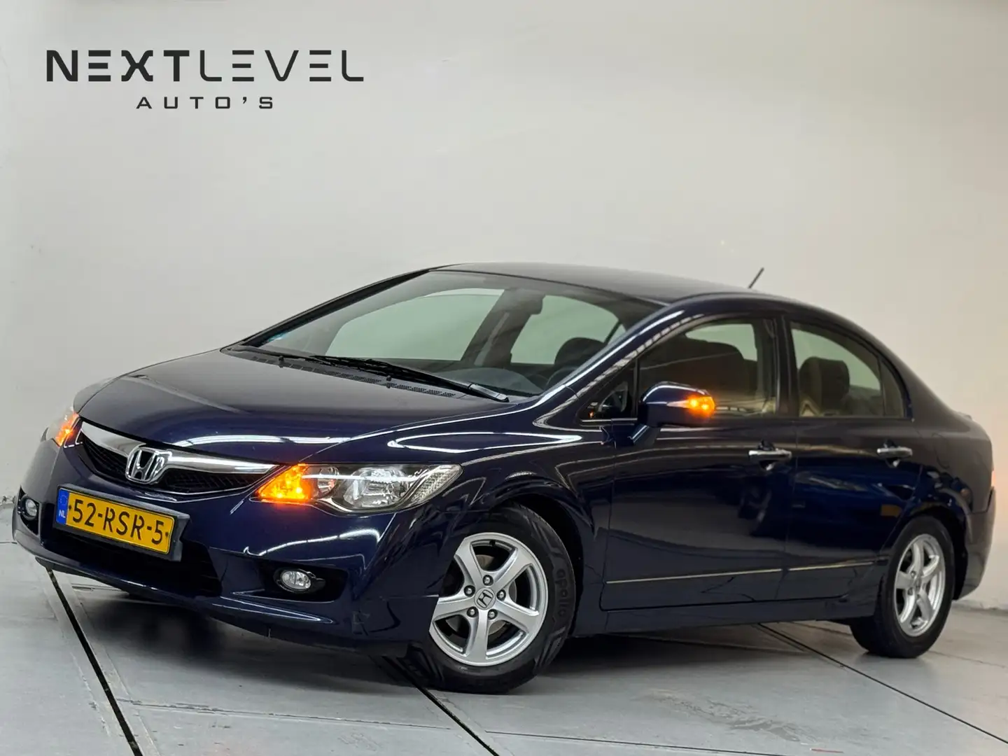 Honda Civic 1.3 Hybrid Elegance Automaat Airco Cruise Control Blauw - 1