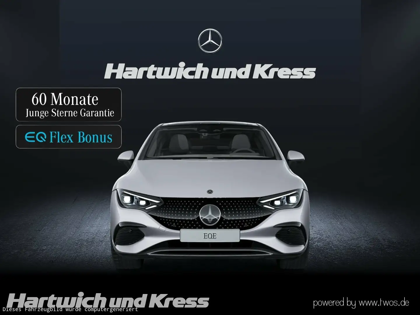 Mercedes-Benz EQE 350 EQE 350+ Premium Paket+AIRMATIC+Pano+AHK+Pano+DIGITAL LIGHT+HeadUp+ Silber - 2