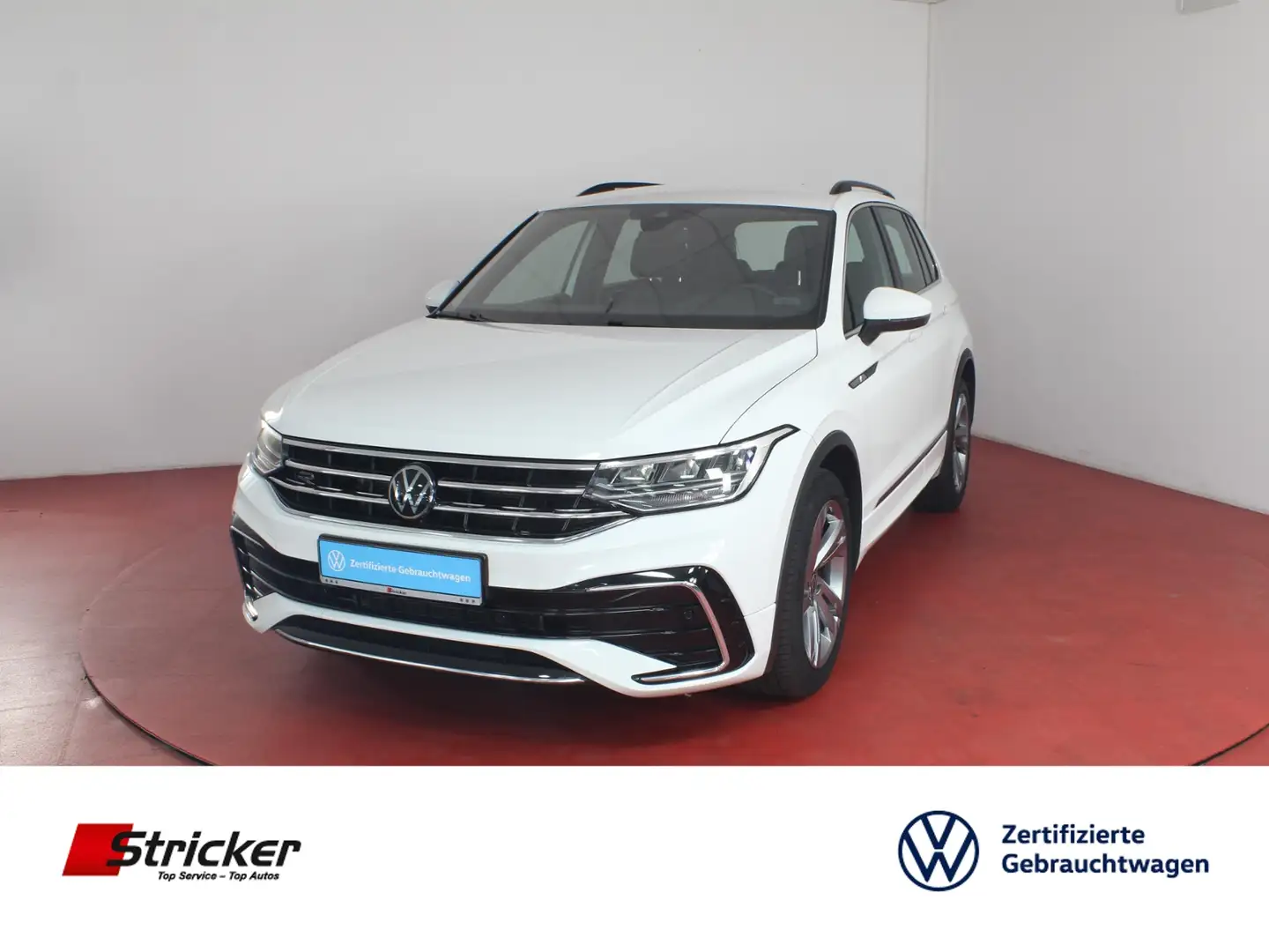Volkswagen Tiguan R-Line 2.0TDI DSG 398,-ohne Anzahlung ACC Sitzhei Weiß - 1