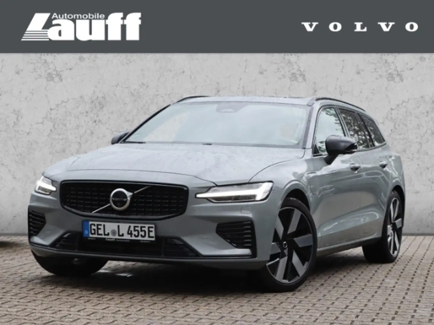 Volvo V60 T8 PHEV AWD Ultimate Dark B&W Tailored Wool Grau - 1