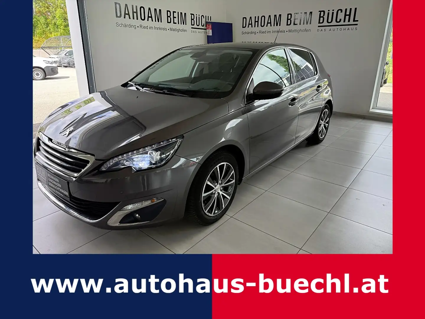 Peugeot 308 1,2 PureTech Allure S&S Grau - 1