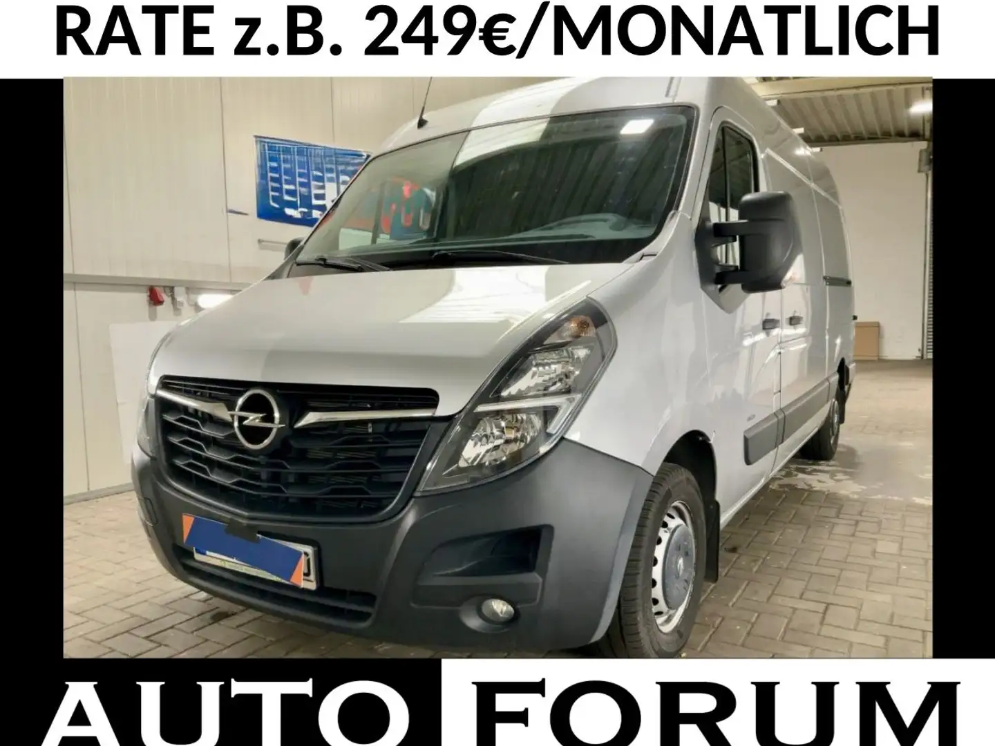 Opel Movano 2.3 D L2H2 3,5t AUTOMATIK KLIMA AHK CAM Silber - 1