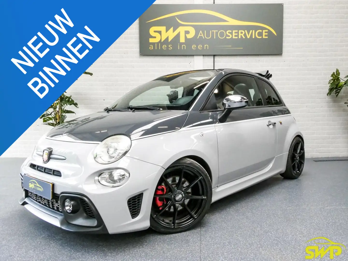 Fiat 500C Abarth 1.4-16V | Sport velgen | Pano | Leer Grijs - 1