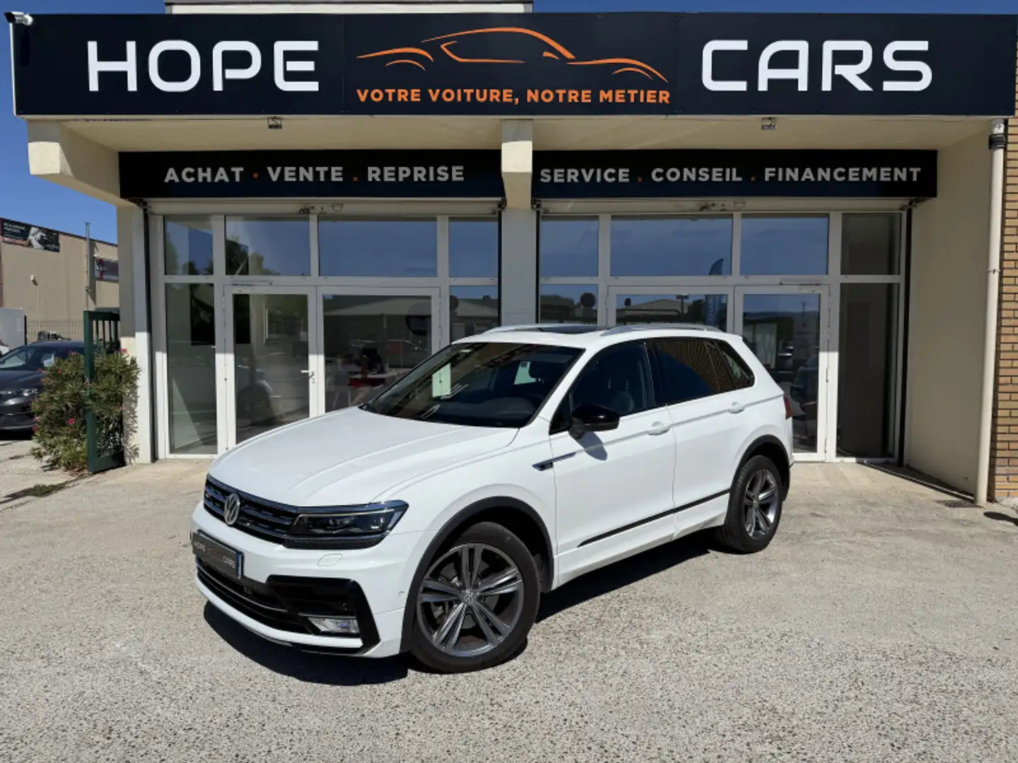 Volkswagen Tiguan 2.0 TDI 190CH CARAT 4MOTION DSG7 Blanc - 1