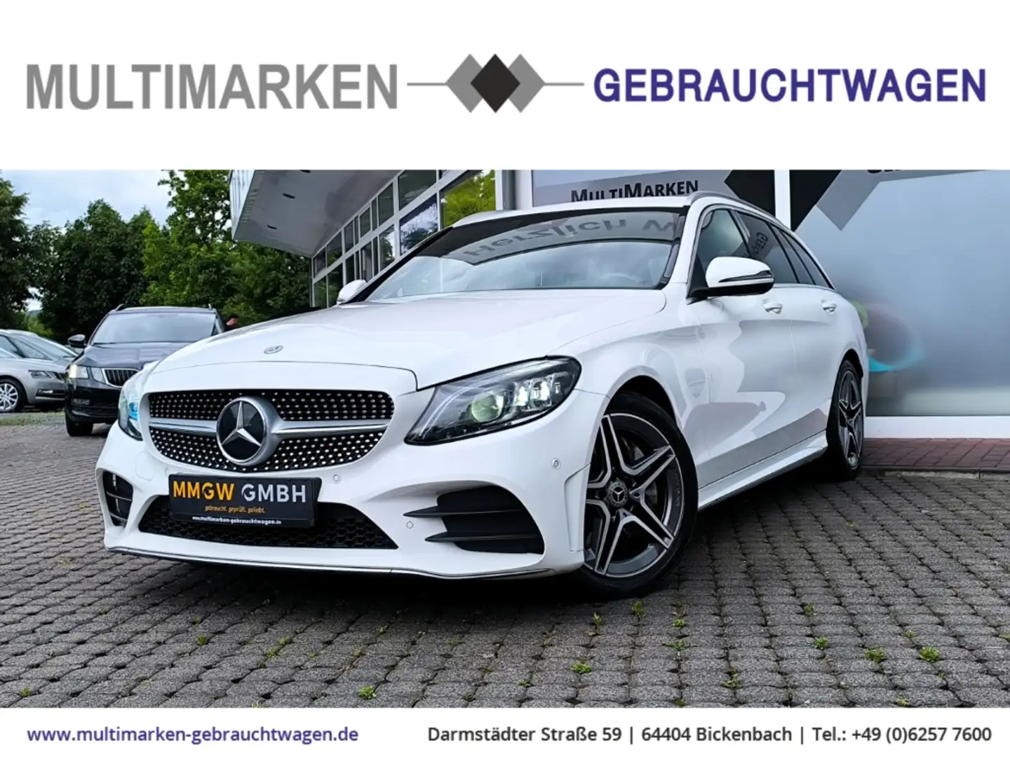 Mercedes-Benz C 300 AMG Line T EU6d- MULTIBEAM/Navi/LED/ACC Weiß - 1