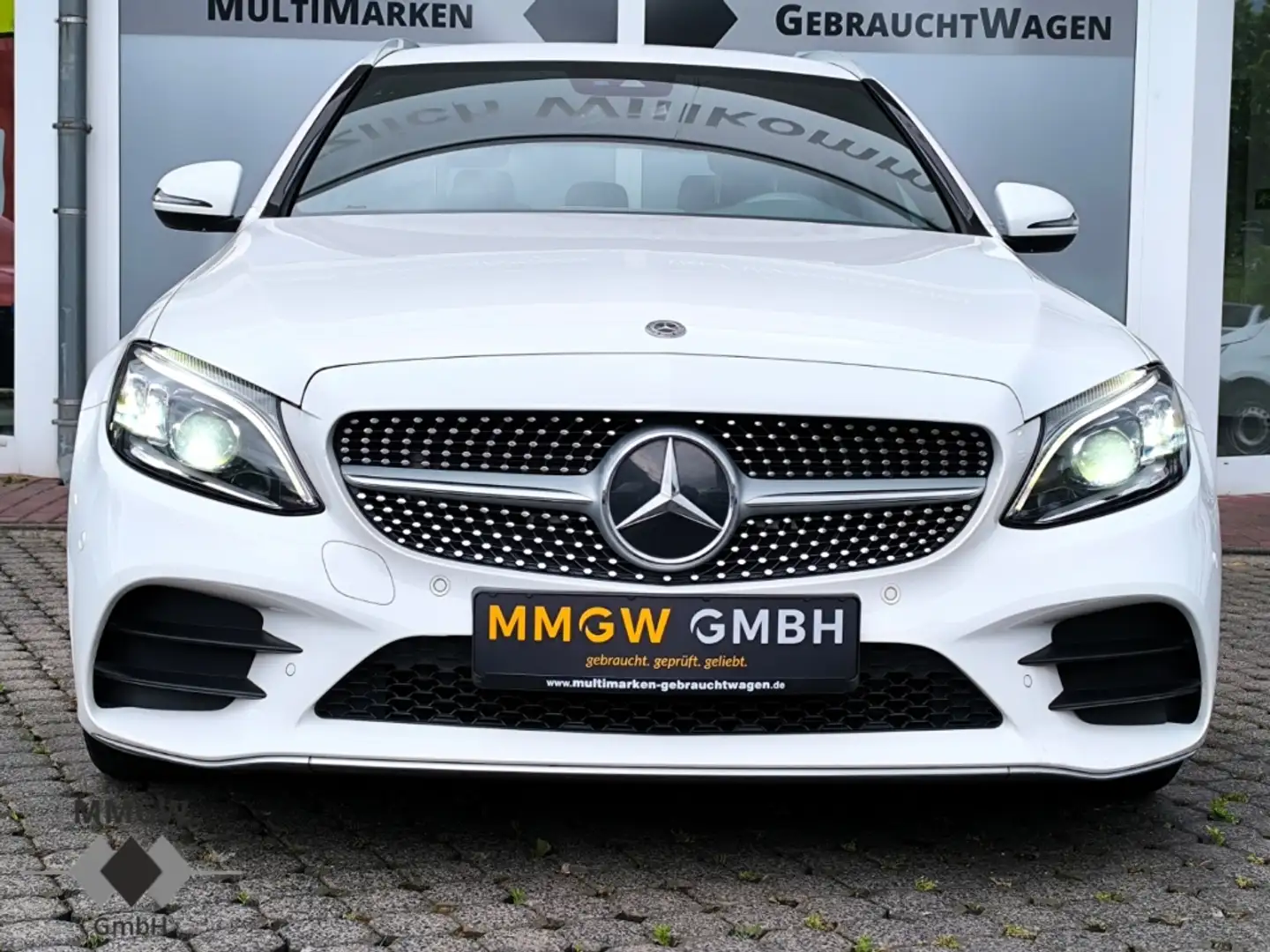 Mercedes-Benz C 300 AMG Line T EU6d- MULTIBEAM/Navi/LED/ACC Weiß - 2