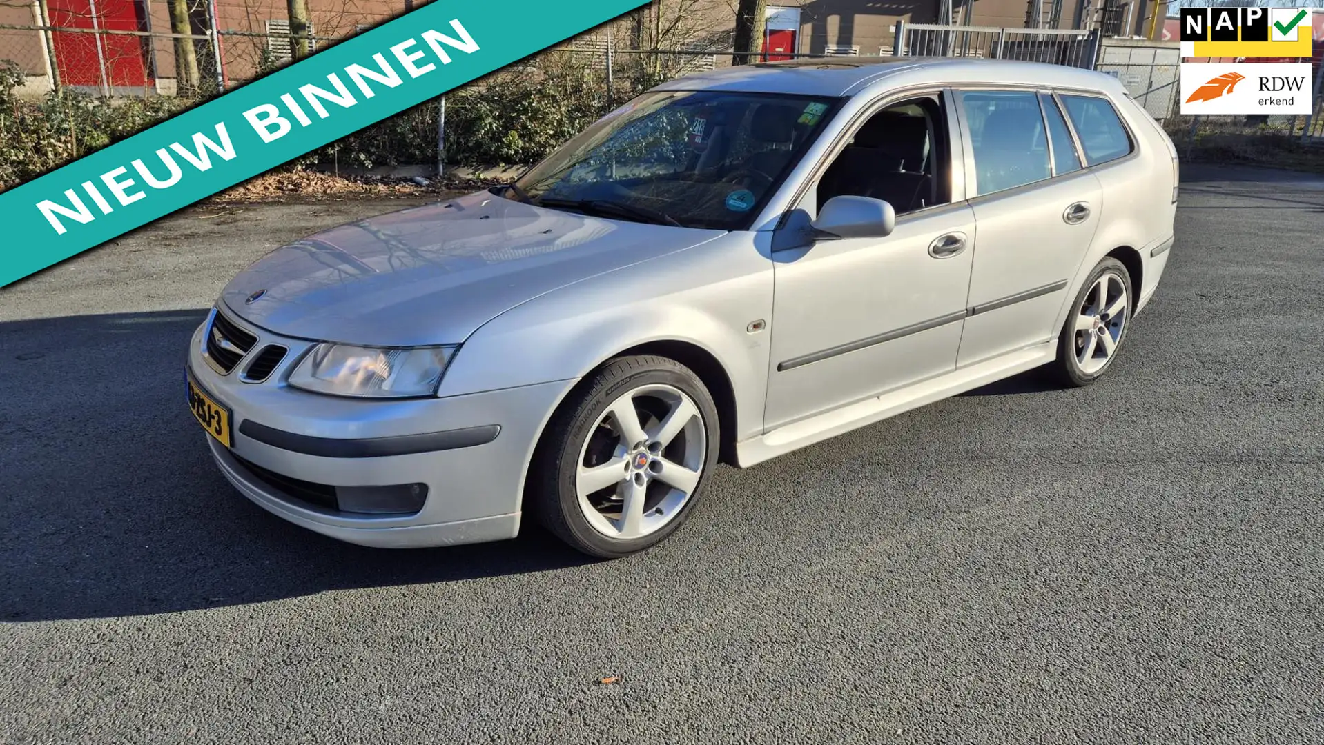 Saab 9-3 Sport Estate 1.9 TID Vector LEUKE AUTO RIJDT EN SC Grijs - 1