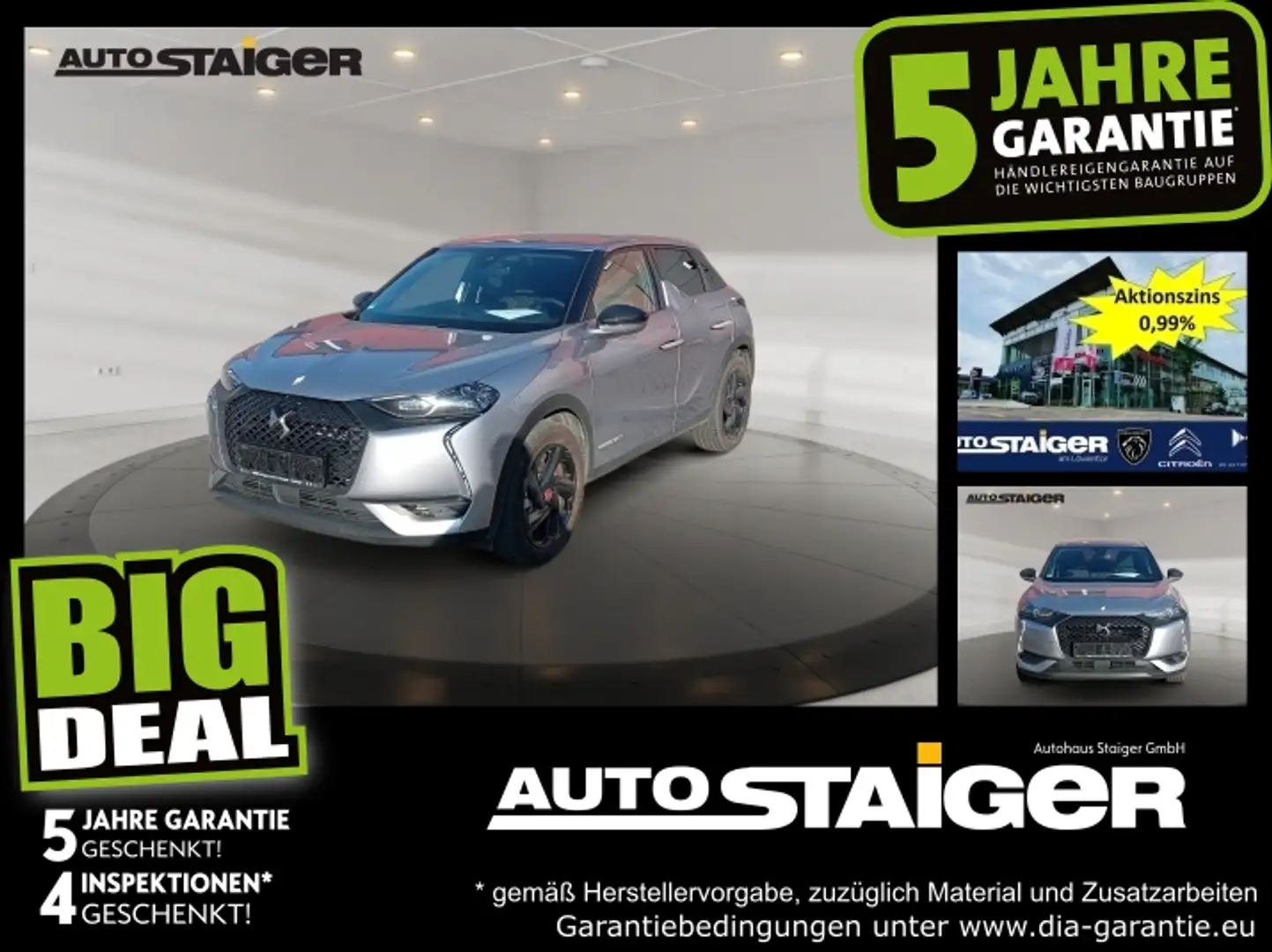 DS Automobiles DS 3 Crossback DS3 Crossback E-Tense Performance Line + *Navi* Grau - 1