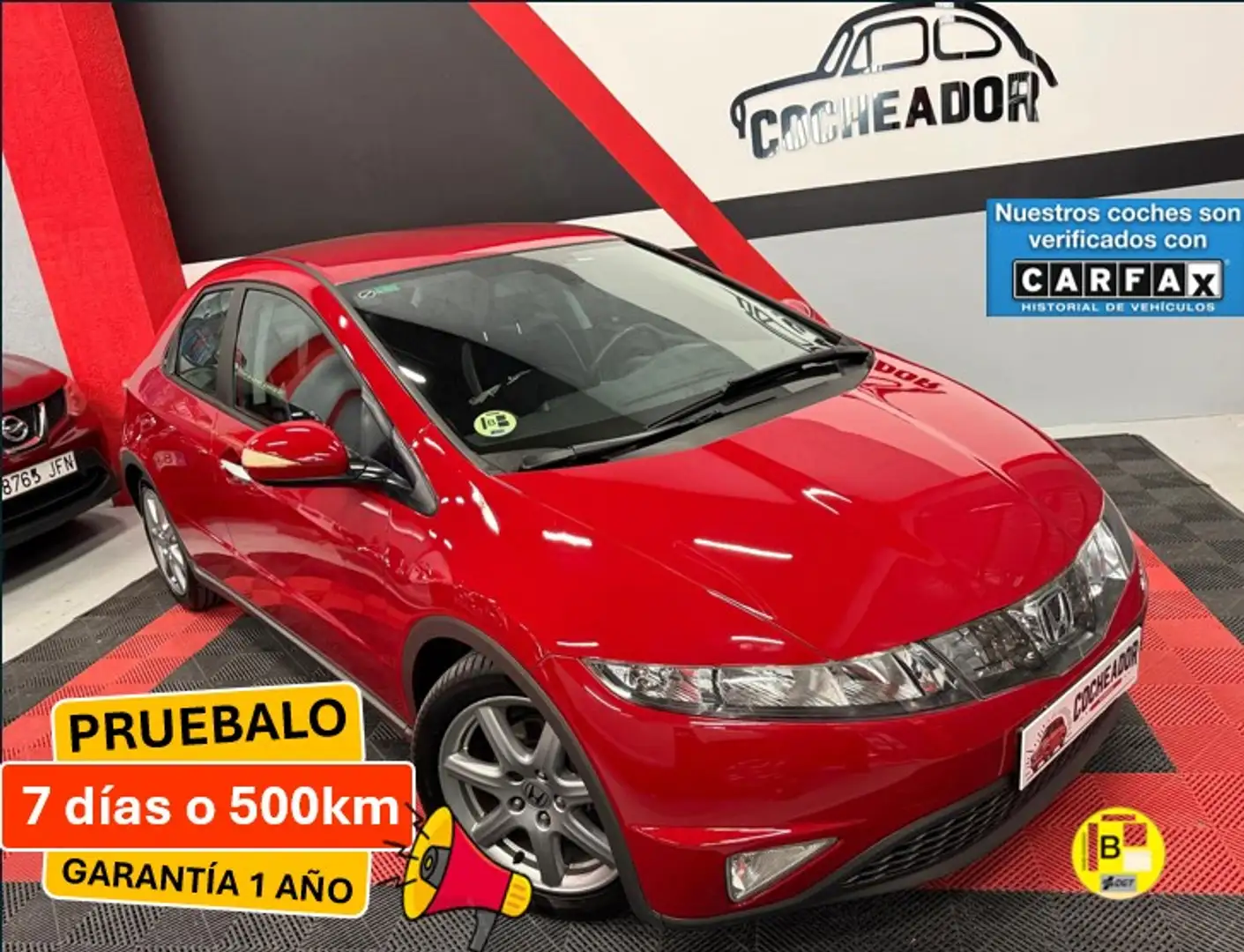Honda Civic 2.2i-CTDI Sport Rojo - 1