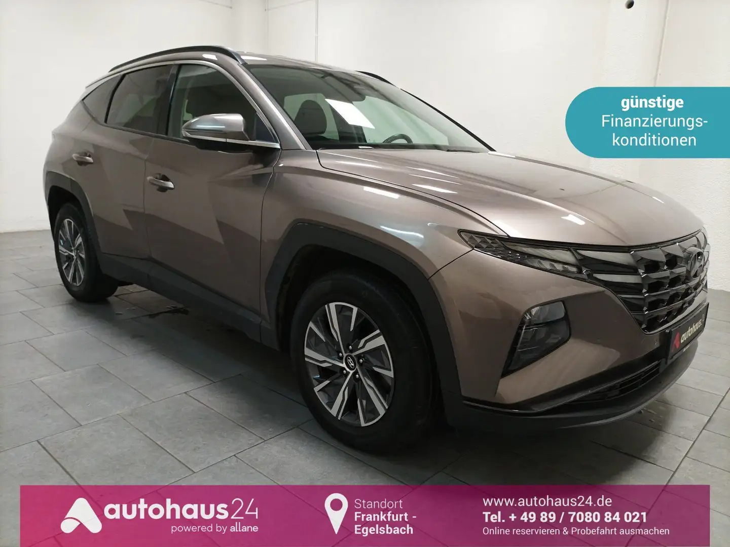 Hyundai TUCSON 1.6 T-GDI Carplay|Lenkr&Sitzhzg.|CAM Braun - 1