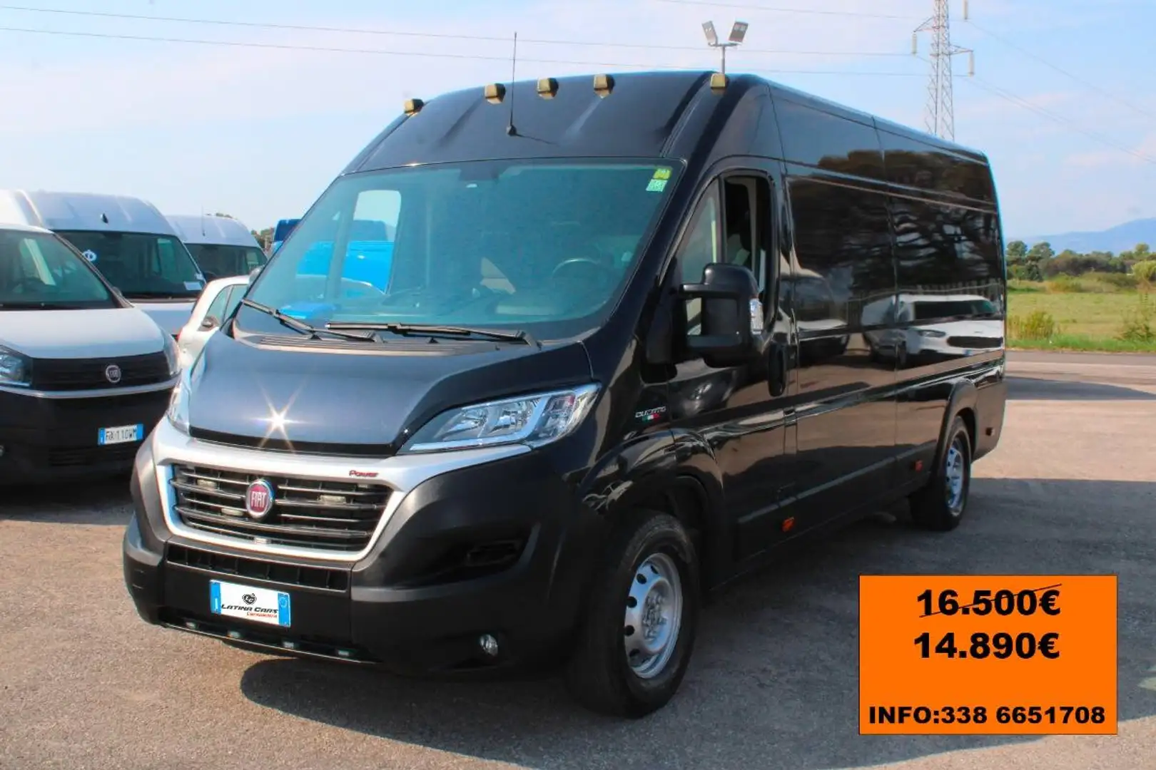 Fiat Ducato VI  2.3 177CV E6 FURGONE P.ALLUNG H2 Nero - 1