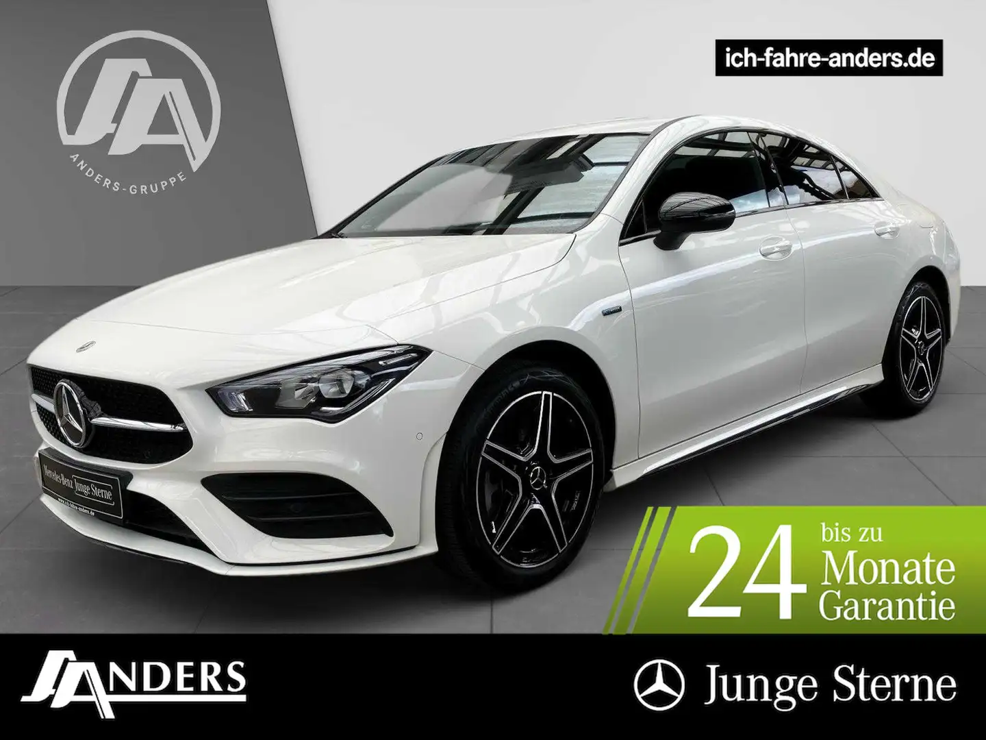 Mercedes-Benz CLA 250 e AMG+MBUX+Night+Burmester+LED+SHZ+Apple White - 1