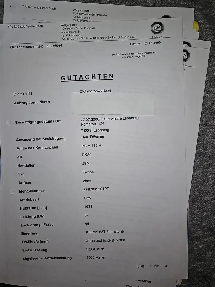 Oldtimer JBA Falcon, foto 6