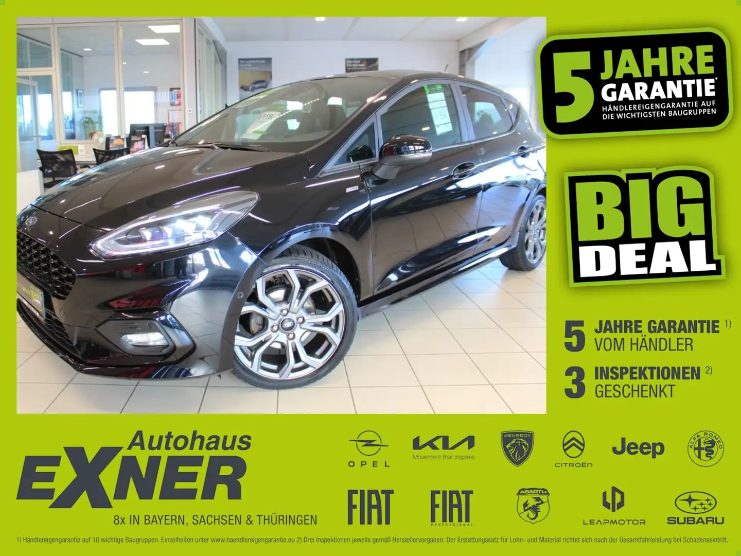 Ford Fiesta 1.0 EcoBoost M-Hybrid ST-LINE X ACC+NAVI Schwarz - 1