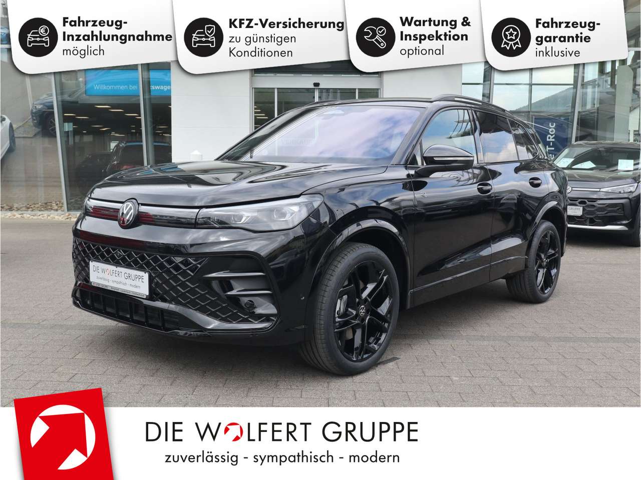 Volkswagen Tiguan — Volkswagen Tiguan R-Line 2.0 TDI DSG AHK NAVI MATRIX BLACK
