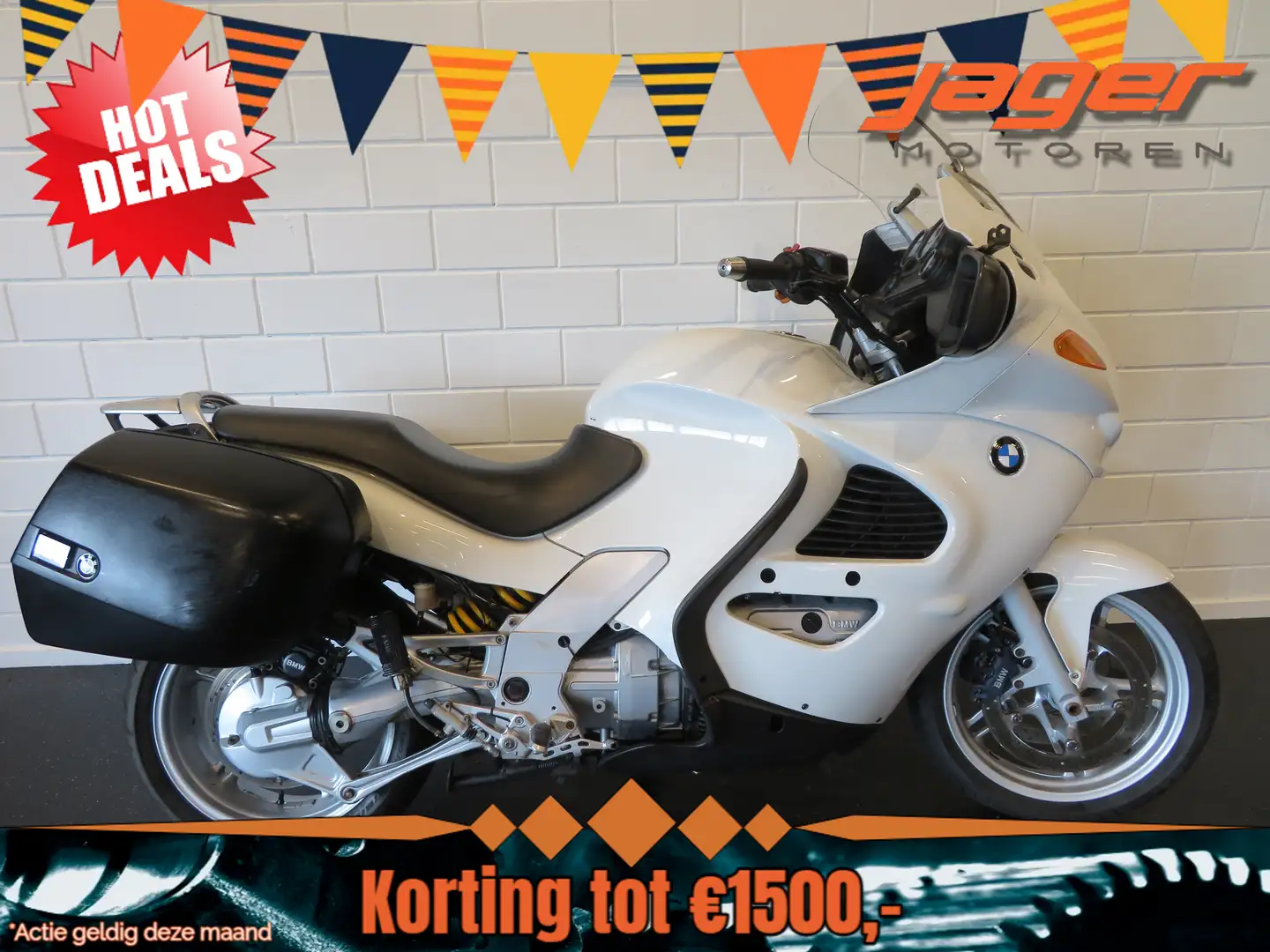 BMW K 1200 RS TOURBUFFEL MET KOFFERS Wit - 1