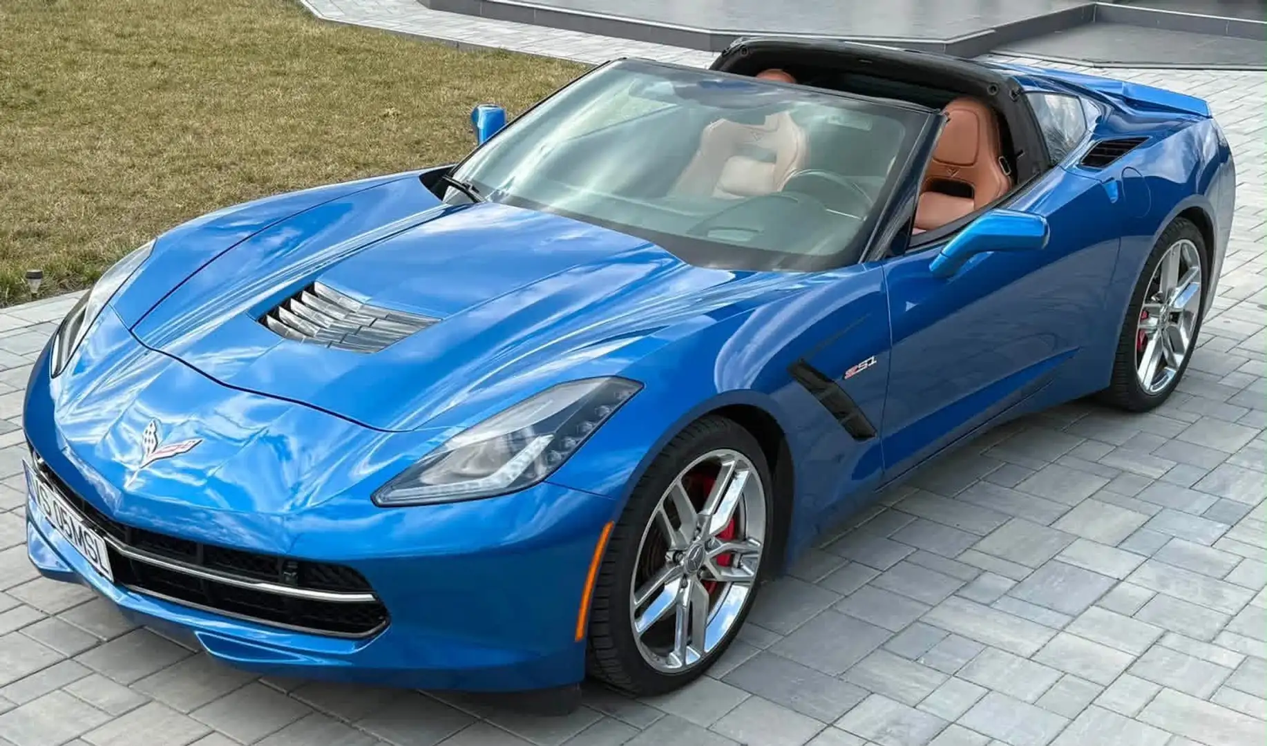 Chevrolet Corvette Stingray 3LT 6.2 V8 Cabrio Automatik Blau - 1